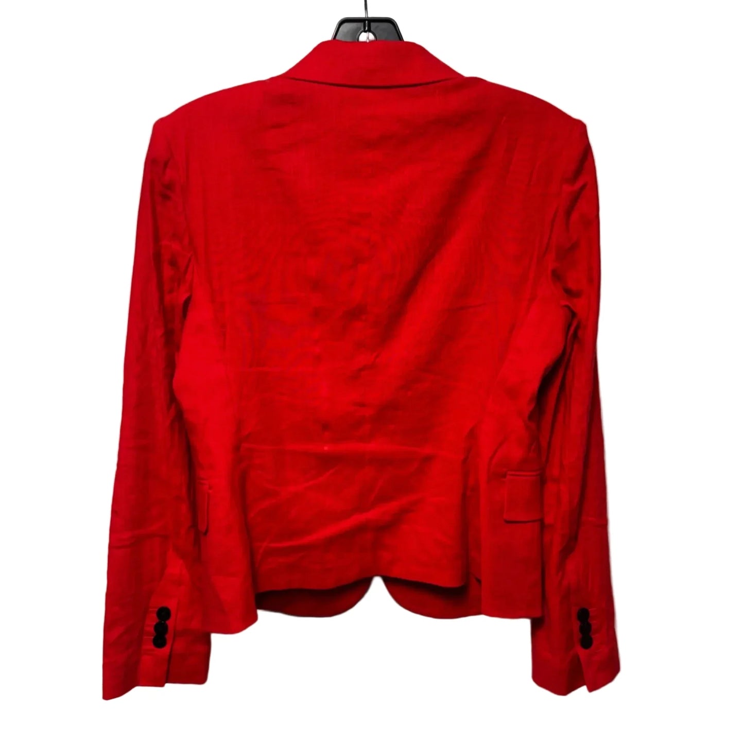 Linen Blend Blazer By Theory In Red, Size: 2