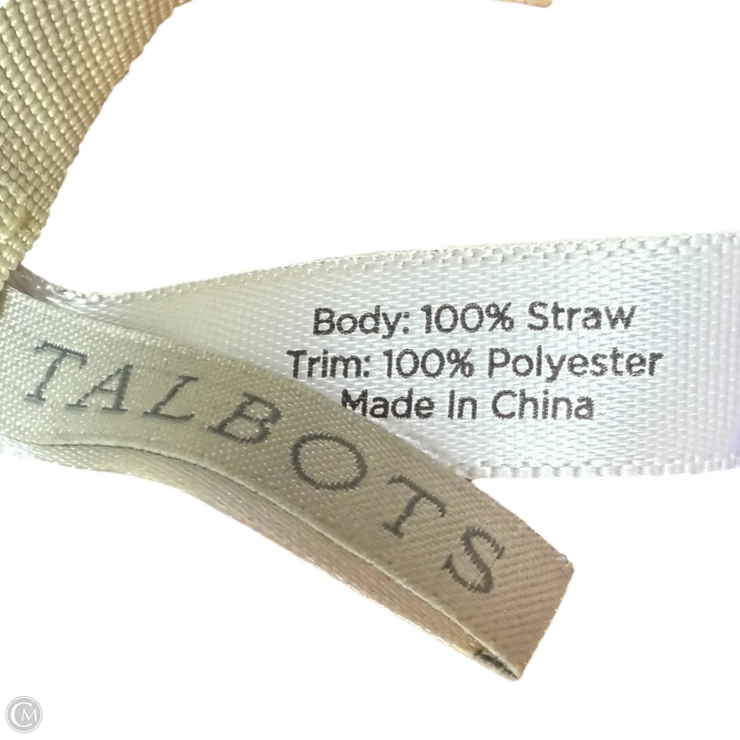 Straw Sun Hat With Gingham Bow By Talbots