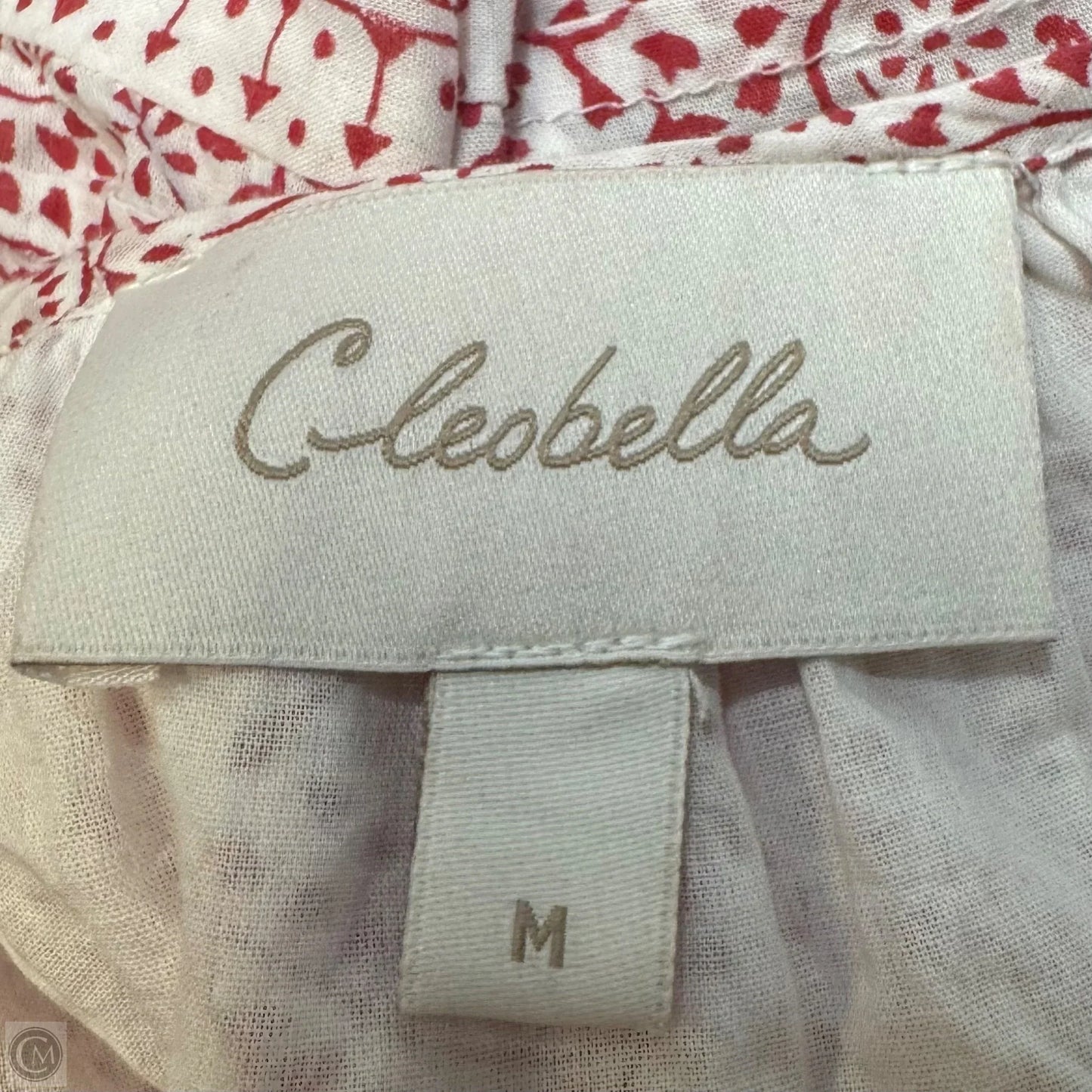 Jaya Mini Dress By Cleobella In Red & White Paisley Ditzy Print, Size: M