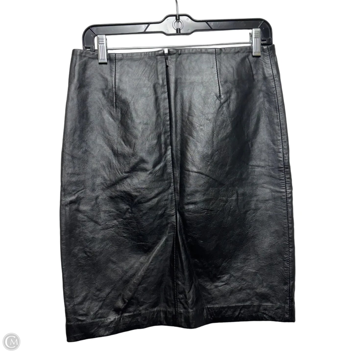 Skirt Midi By Wilsons Leather In Black, Size: 6