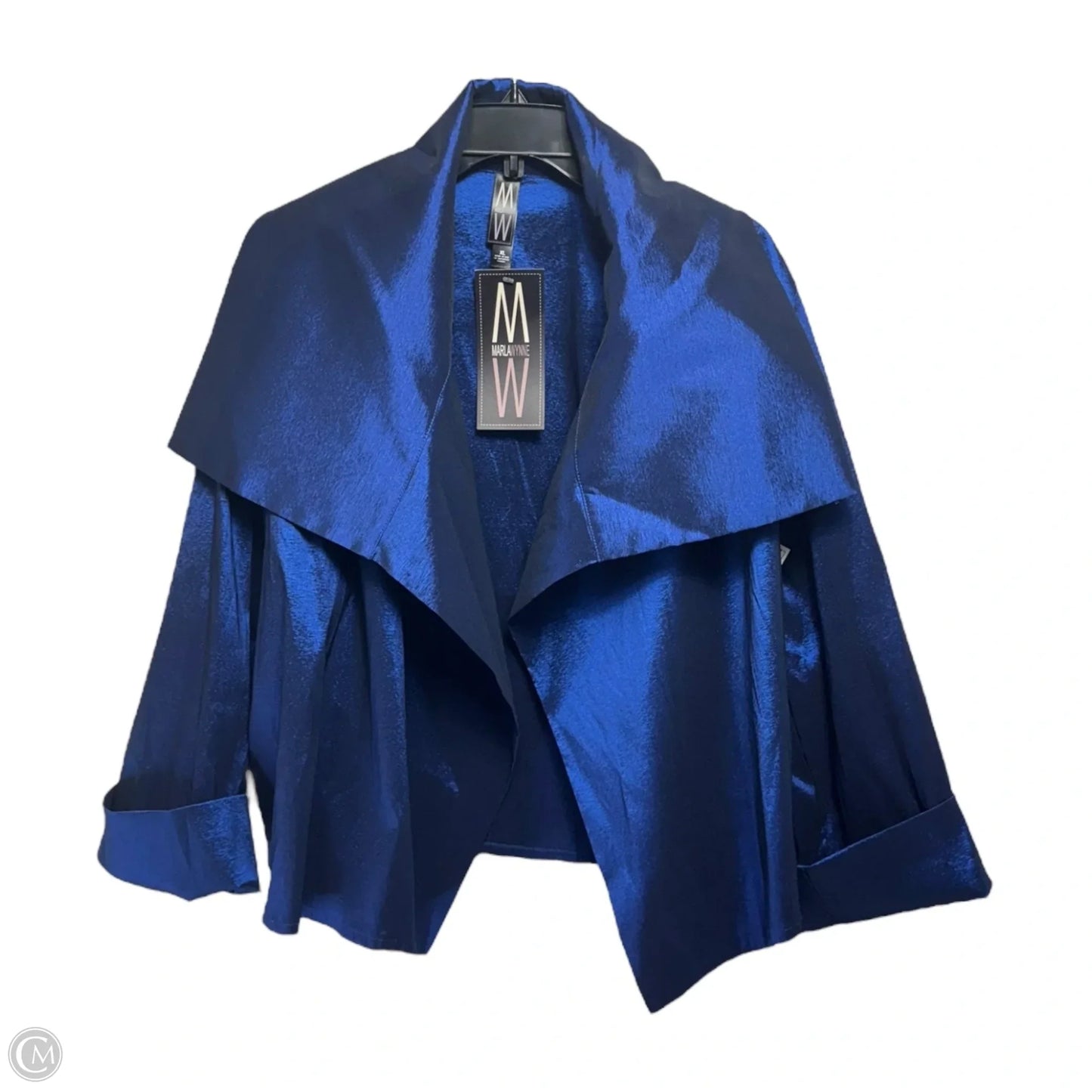 Blazer By Marla Wynne In Blue, Size: Xl