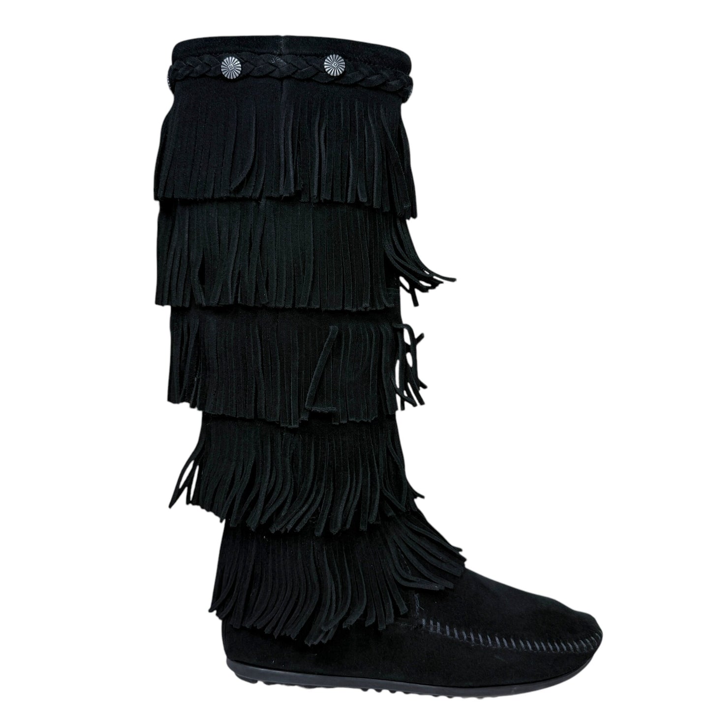 5-Layer Fringe Boot By Minnetonka Size: 7