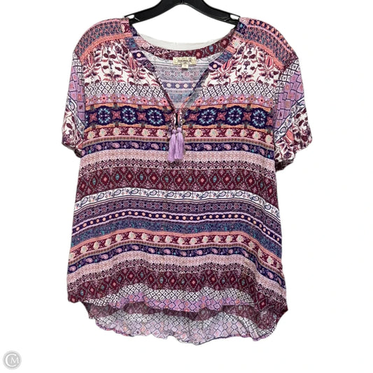 Top Short Sleeve By One World In Multi-colored, Size: 3x