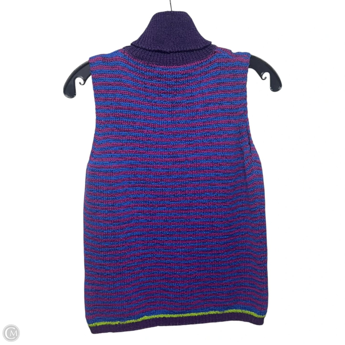 Turtleneck Top Sleeveless By Marisa Christina In Striped Pattern, Size: M