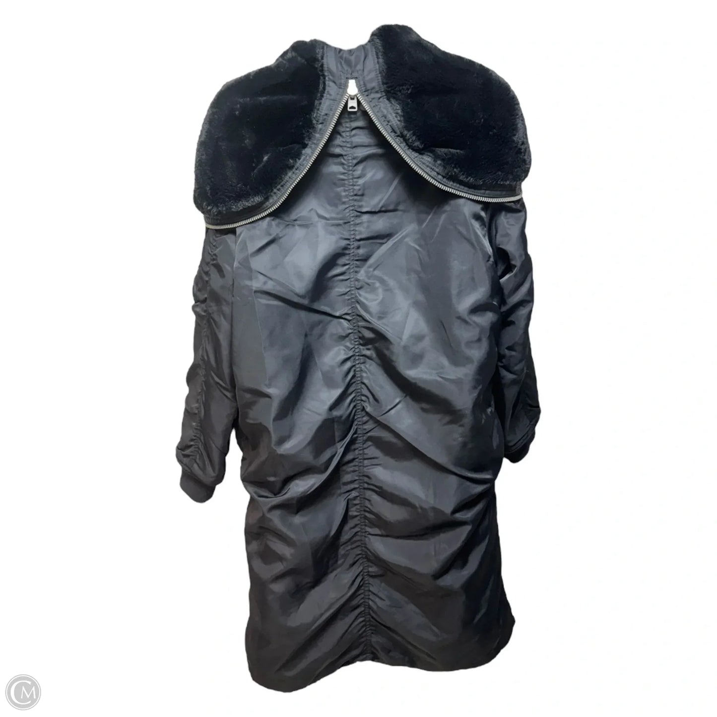 Oren Shell Parka Coat Designer By All Saints In Black, Size: S