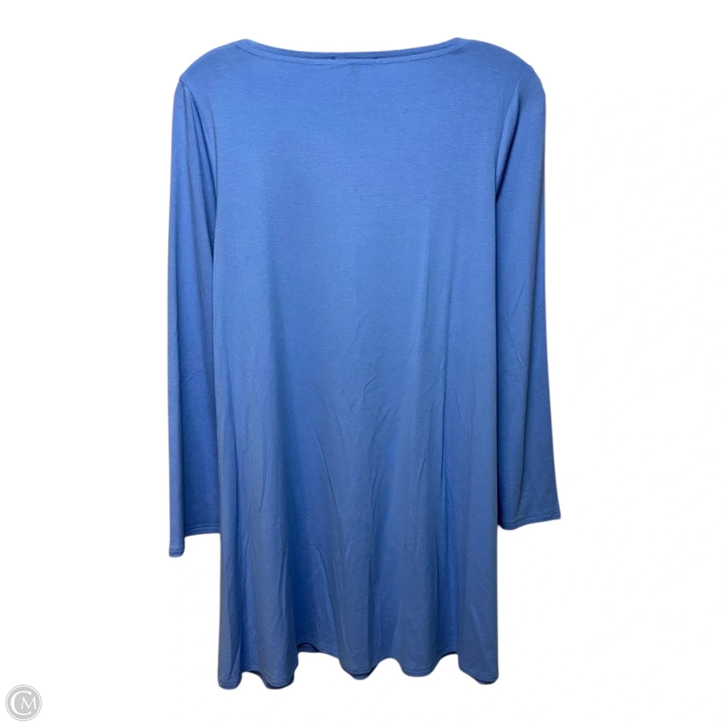 Tunic Long Sleeve By Eileen Fisher In Blue, Size: S