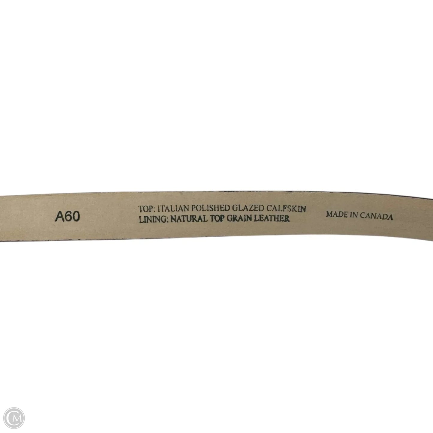 Clear Buckle Thin Belt Leather By Carol Van Wyck, Size: Large