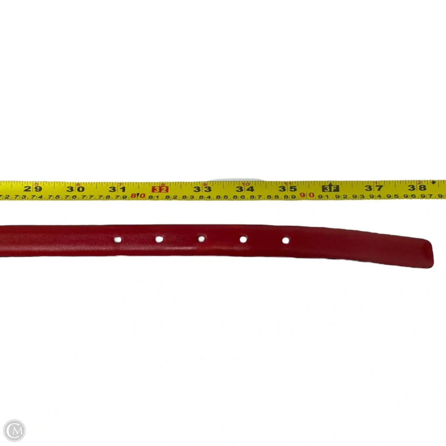 Clear Buckle Thin Belt Leather By Carol Van Wyck, Size: Large