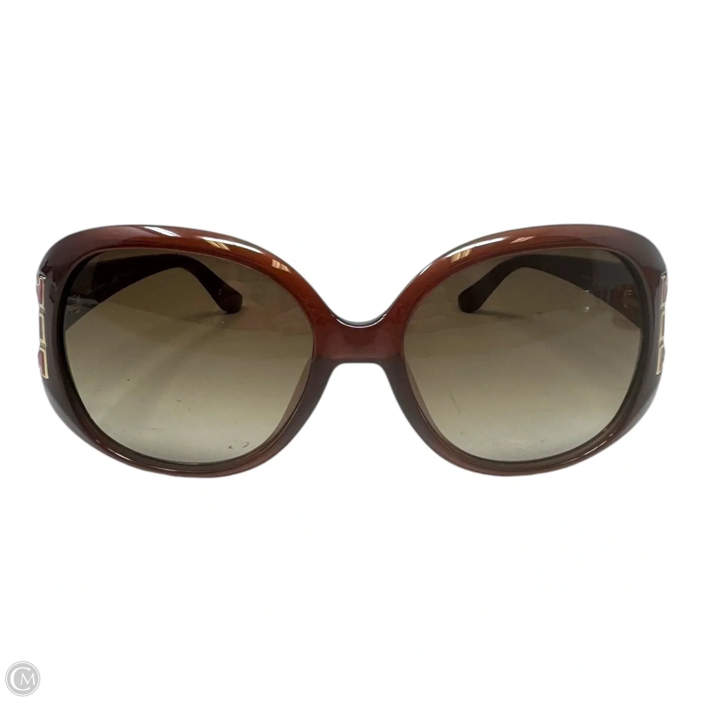 SF668S Oval Frame Sunglasses Designer By Ferragamo