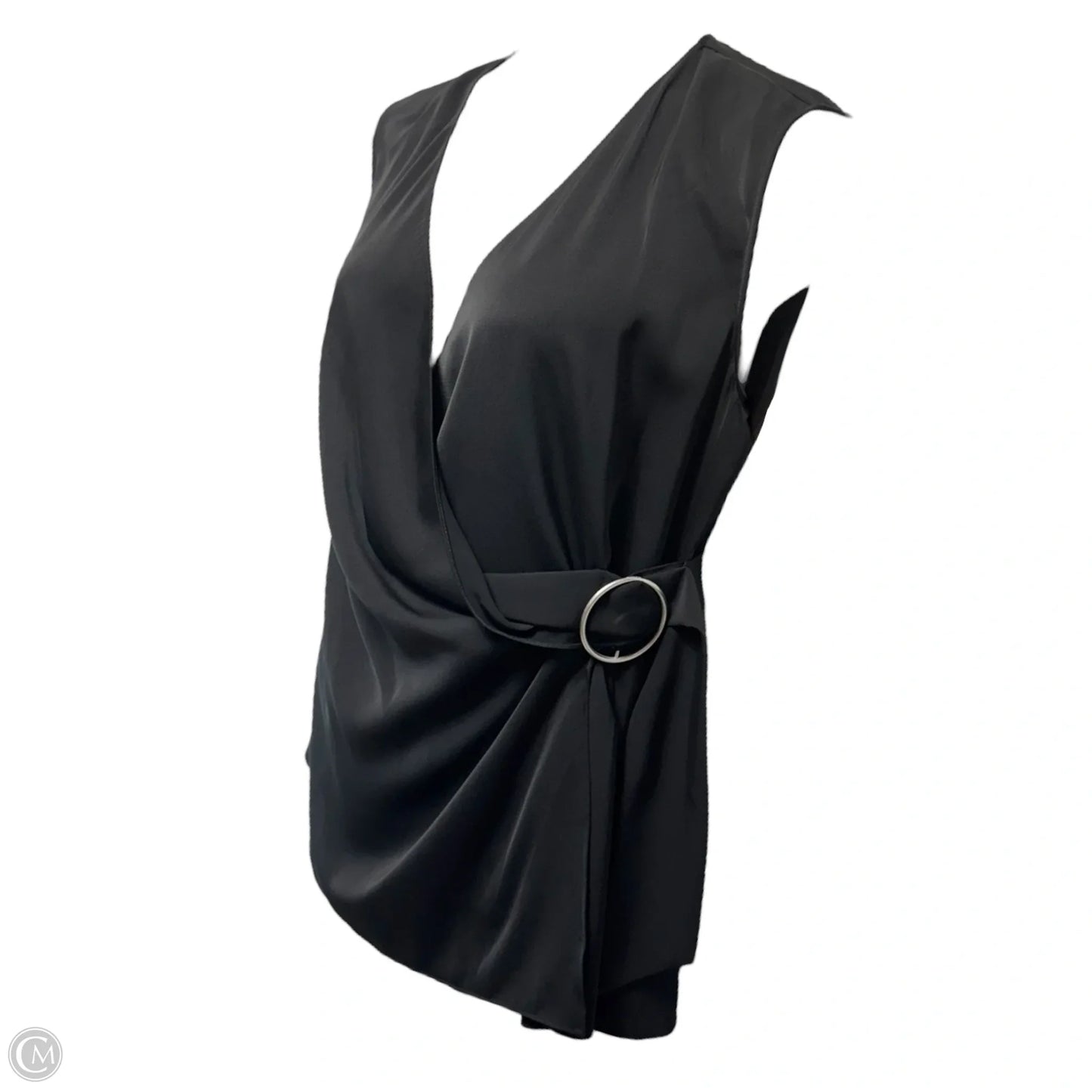 Top Sleeveless Designer By All Saints In Black, Size: L