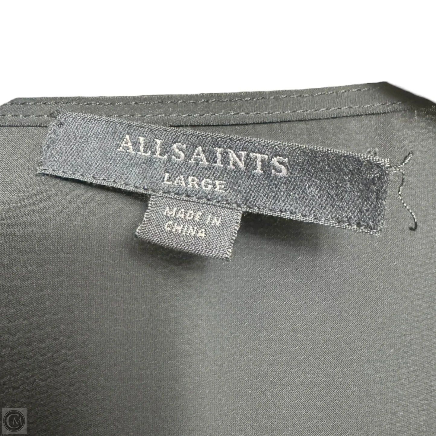 Top Sleeveless Designer By All Saints In Black, Size: L