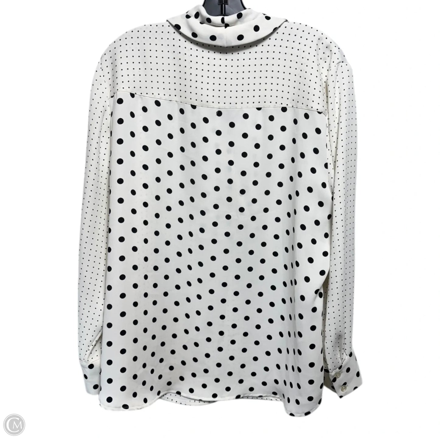 Top Long Sleeve By Chicos In Polkadot Pattern, Size: 16