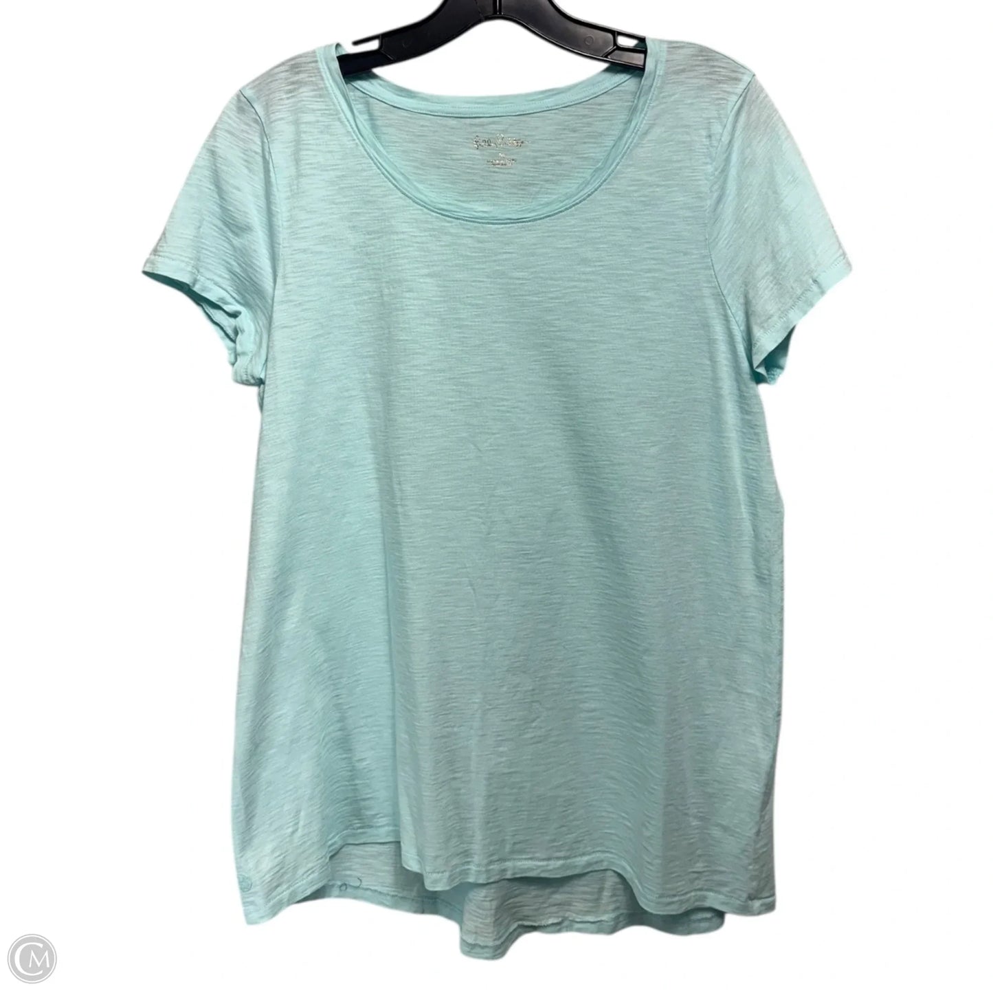 Etta Scoop Neck Top Designer By Lilly Pulitzer In Aqua, Size: M