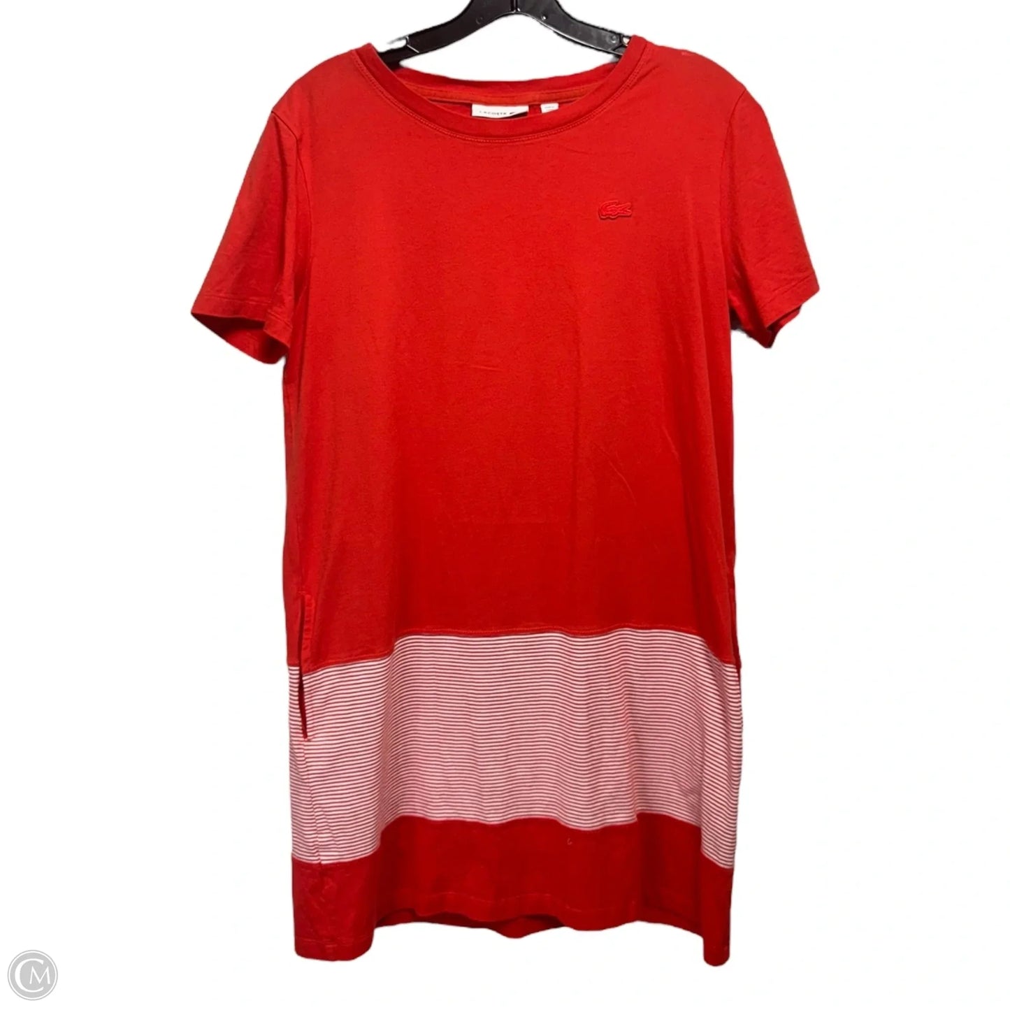 Dress Casual Short By Lacoste In Orange, Size: M