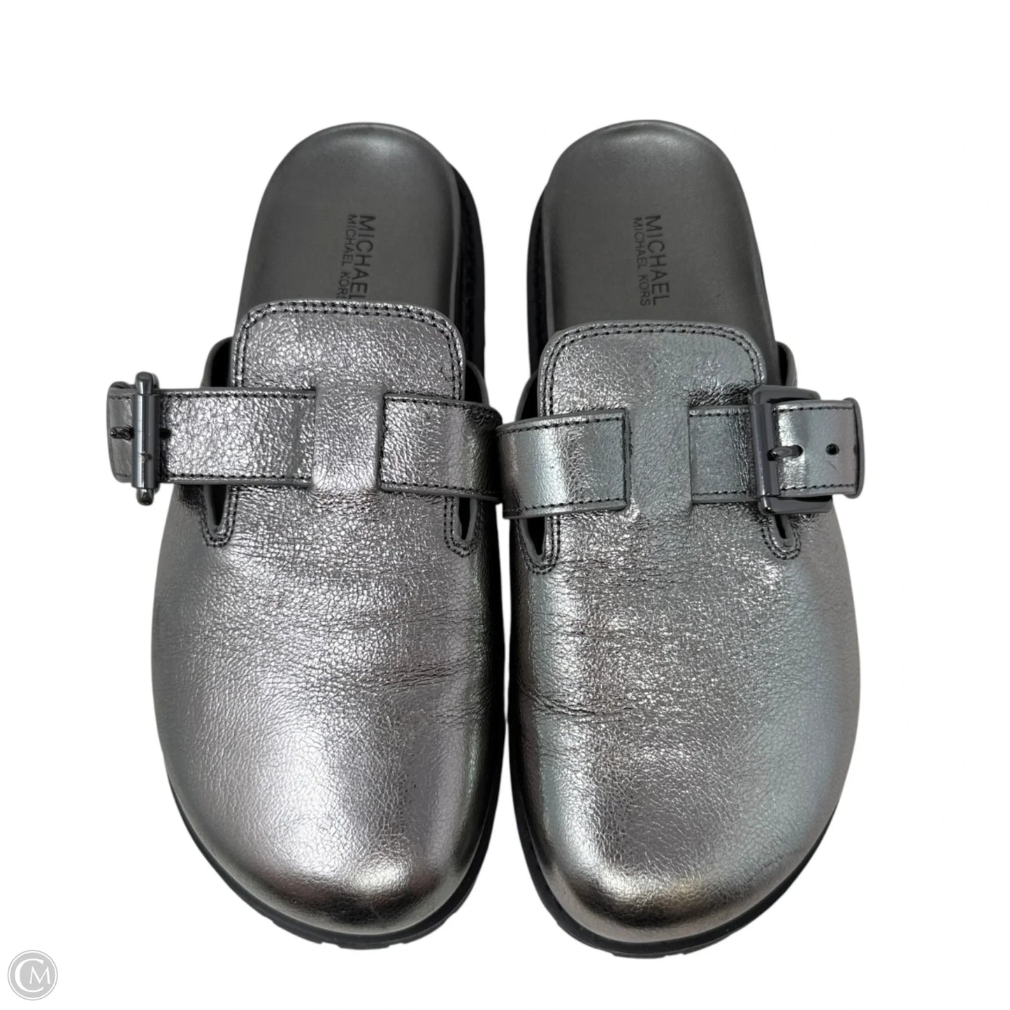 Judd Slip-On Clog Flats By Michael By Michael Kors In Silver, Size: 7.5