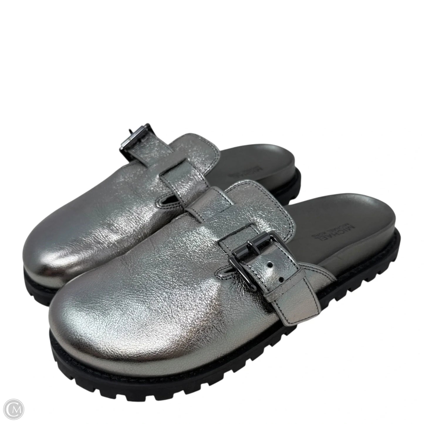 Judd Slip-On Clog Flats By Michael By Michael Kors In Silver, Size: 7.5