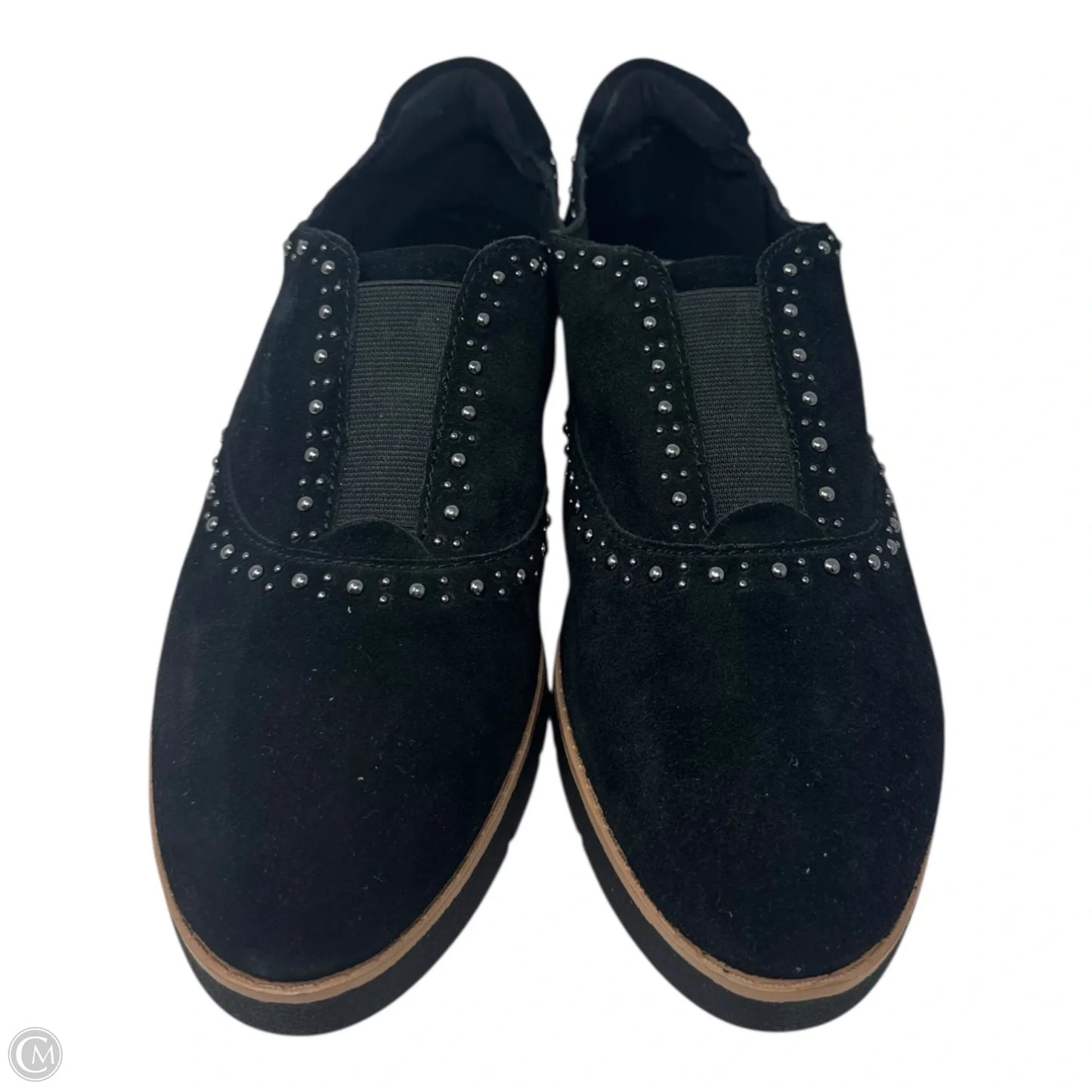 Studded Slip On Shoes Flats By Anne Klein In Black, Size: 10.5