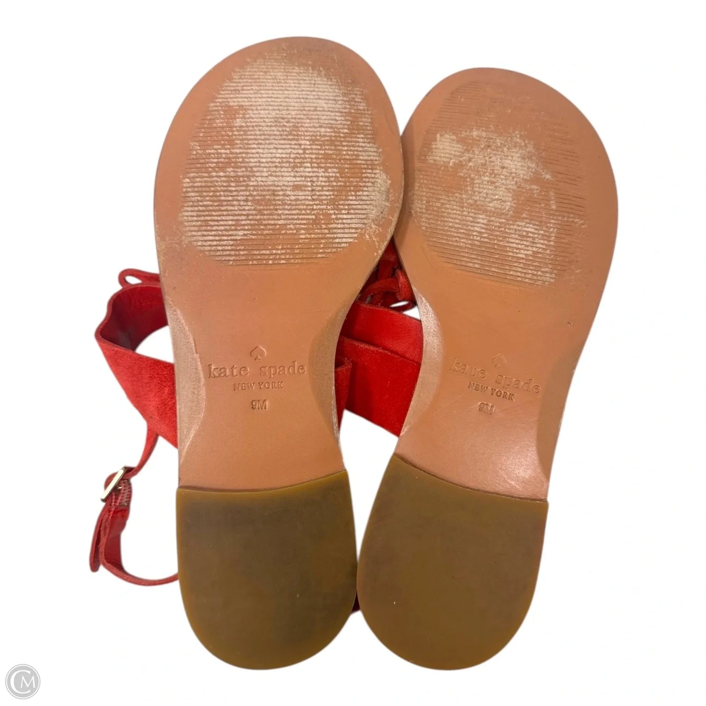 Carlita Tassel Sandals Designer By Kate Spade In Orange, Size: 9