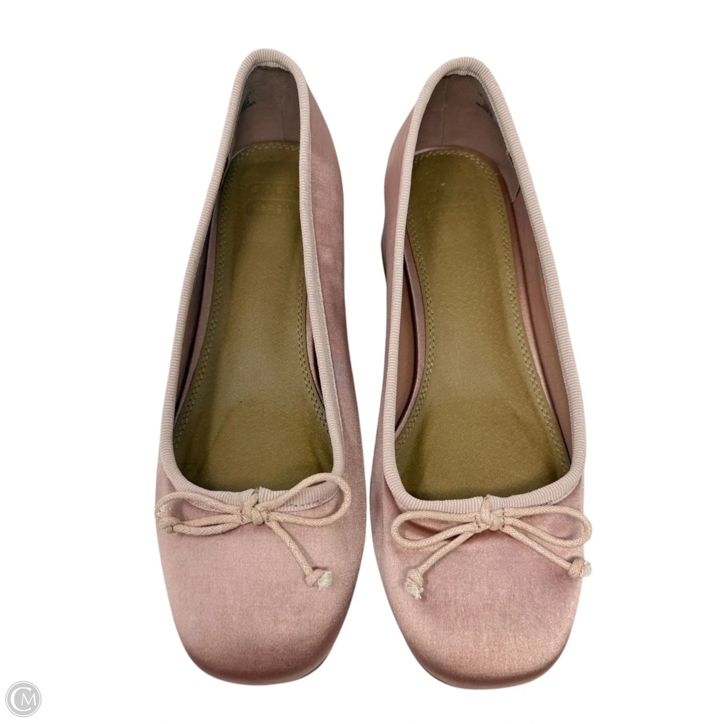 Steffie Bow Detail Mid Block Heeled Shoes By Asos In Blush Satin, Size: 7
