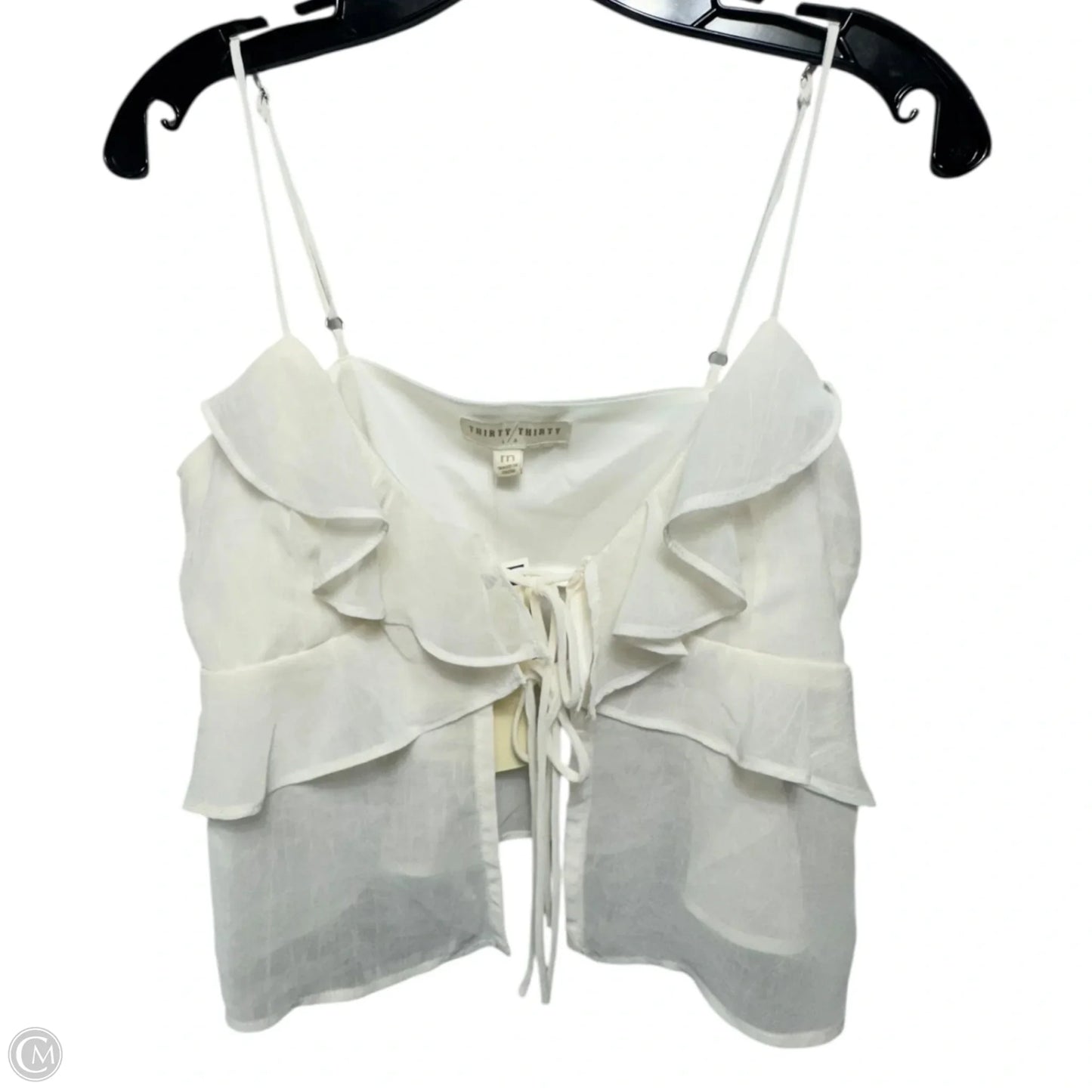 Tank Top By Thirty/Thirty In Cream, Size: M