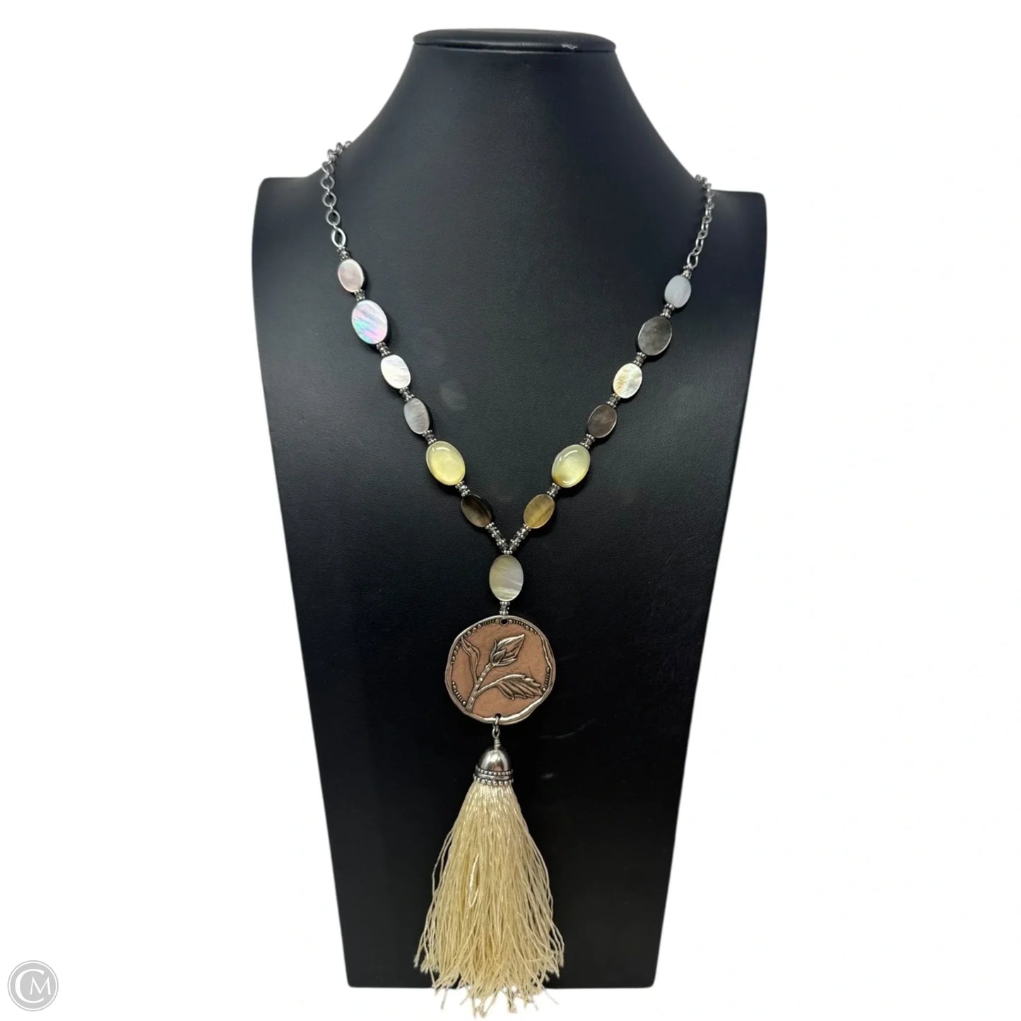 Tassel Medallion Chain Necklace Statement Long By Chicos