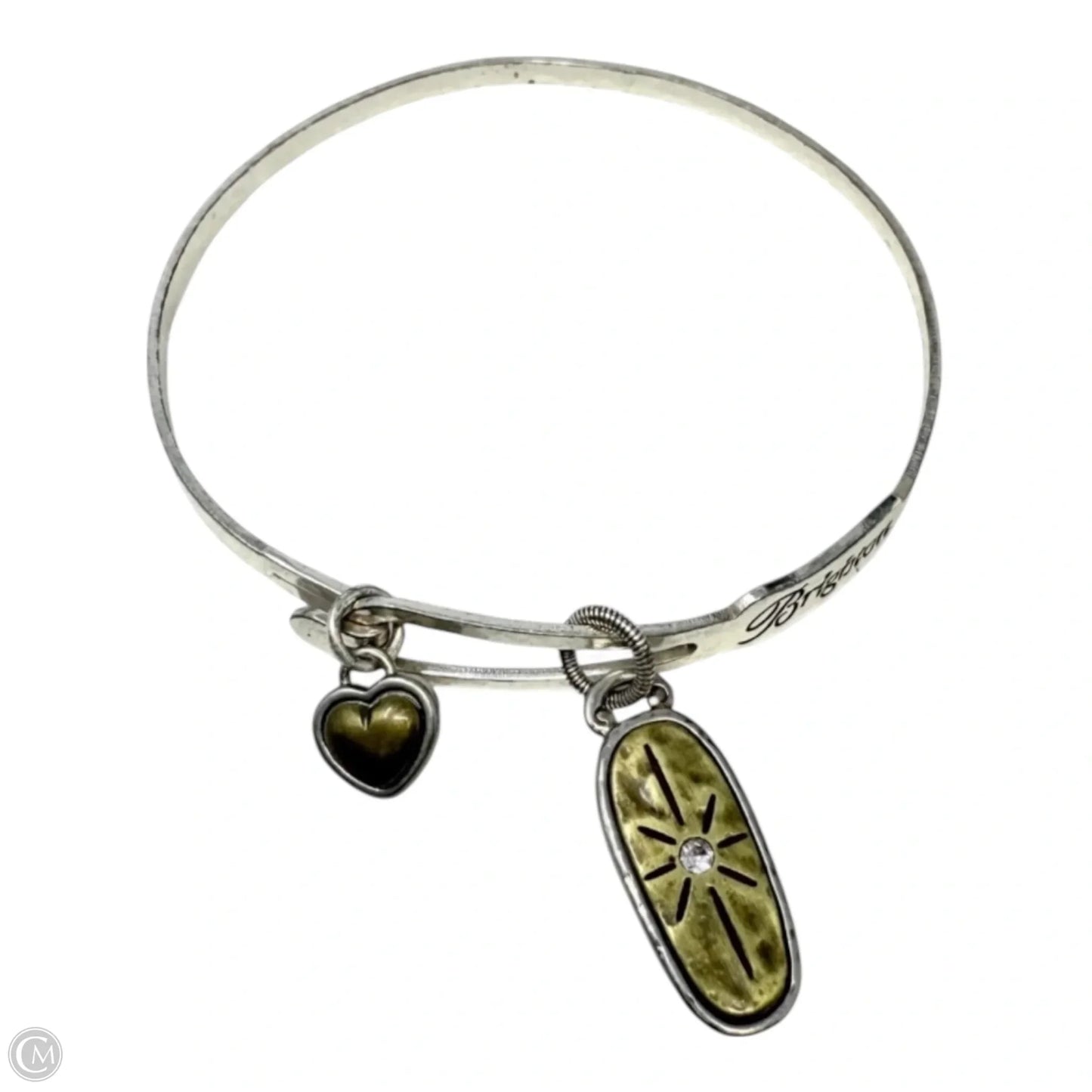 Art & Soul Believe Charm Bangle Bracelet By Brighton