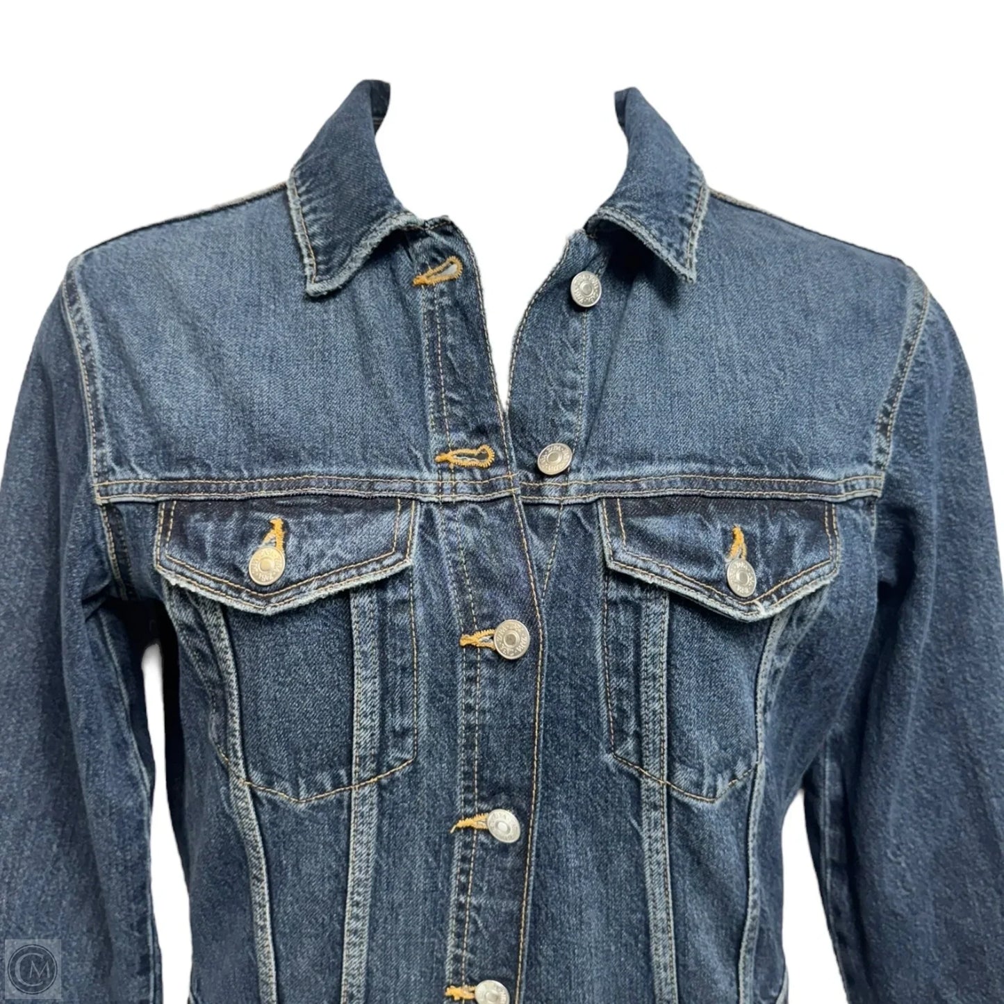 Bootcut Jumpsuit By Zara In Blue Denim, Size: M