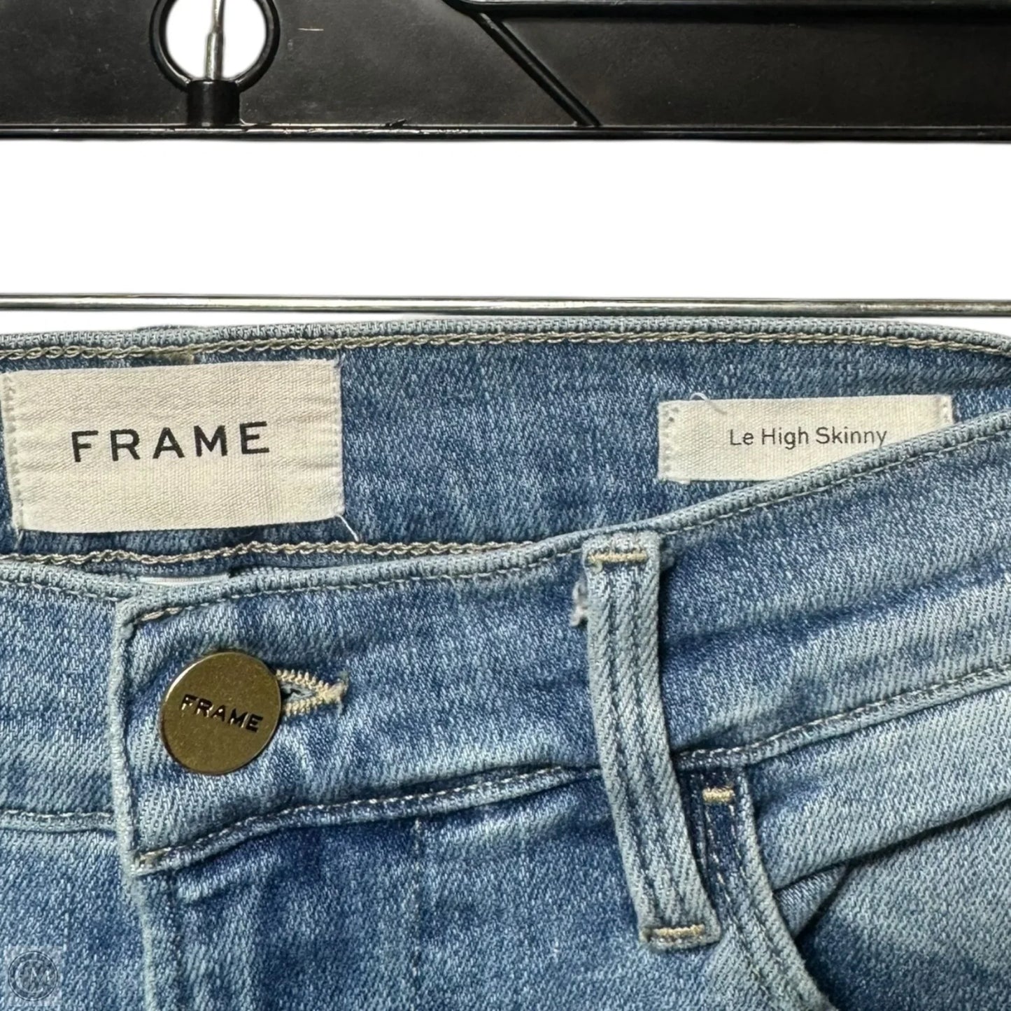 Le High Skinny Jeans Skinny By Frame In Blue Denim, Size: 2
