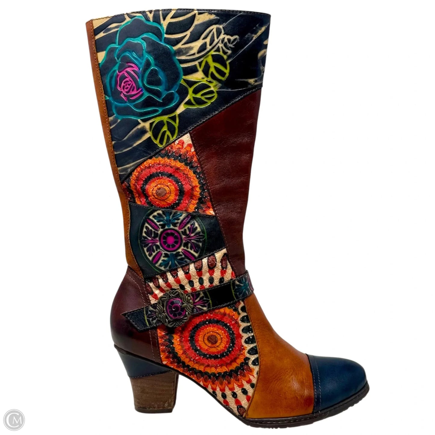 Boots Mid-calf Heels By Spring Step In Multi-colored, Size: 10