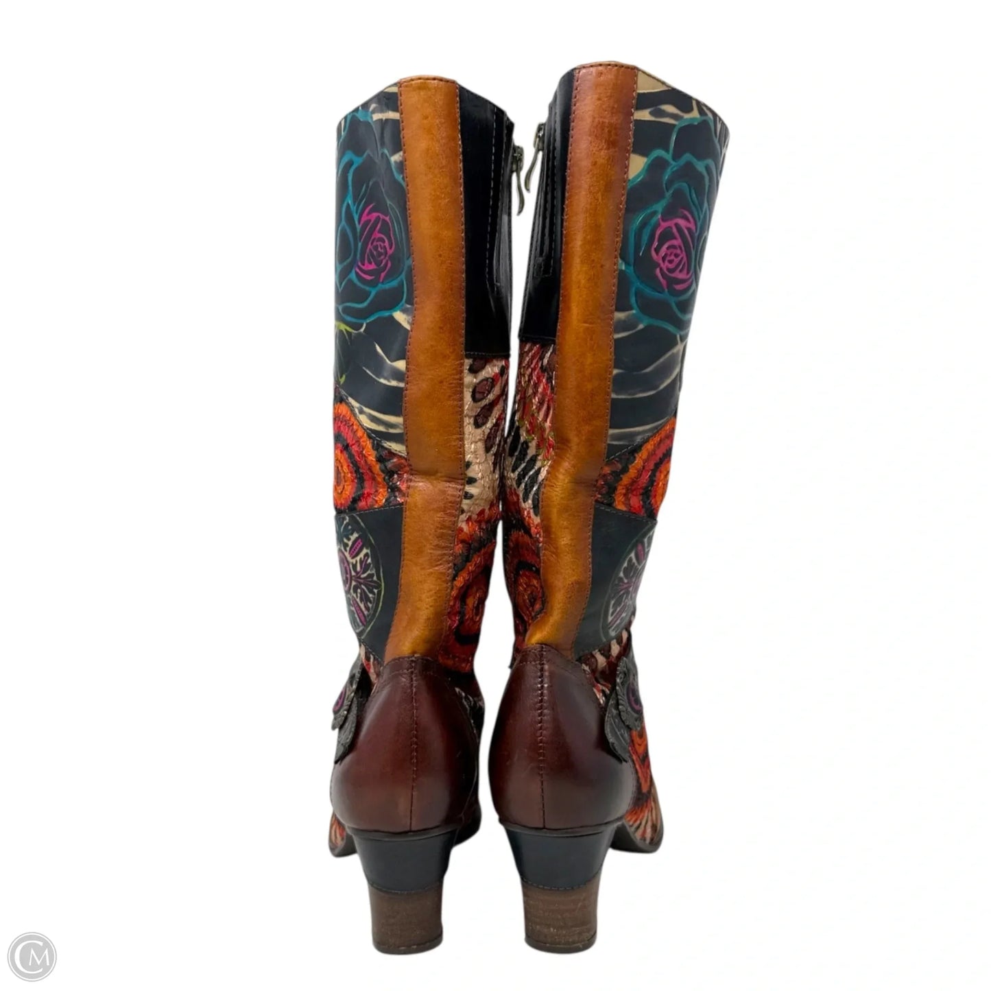 Boots Mid-calf Heels By Spring Step In Multi-colored, Size: 10