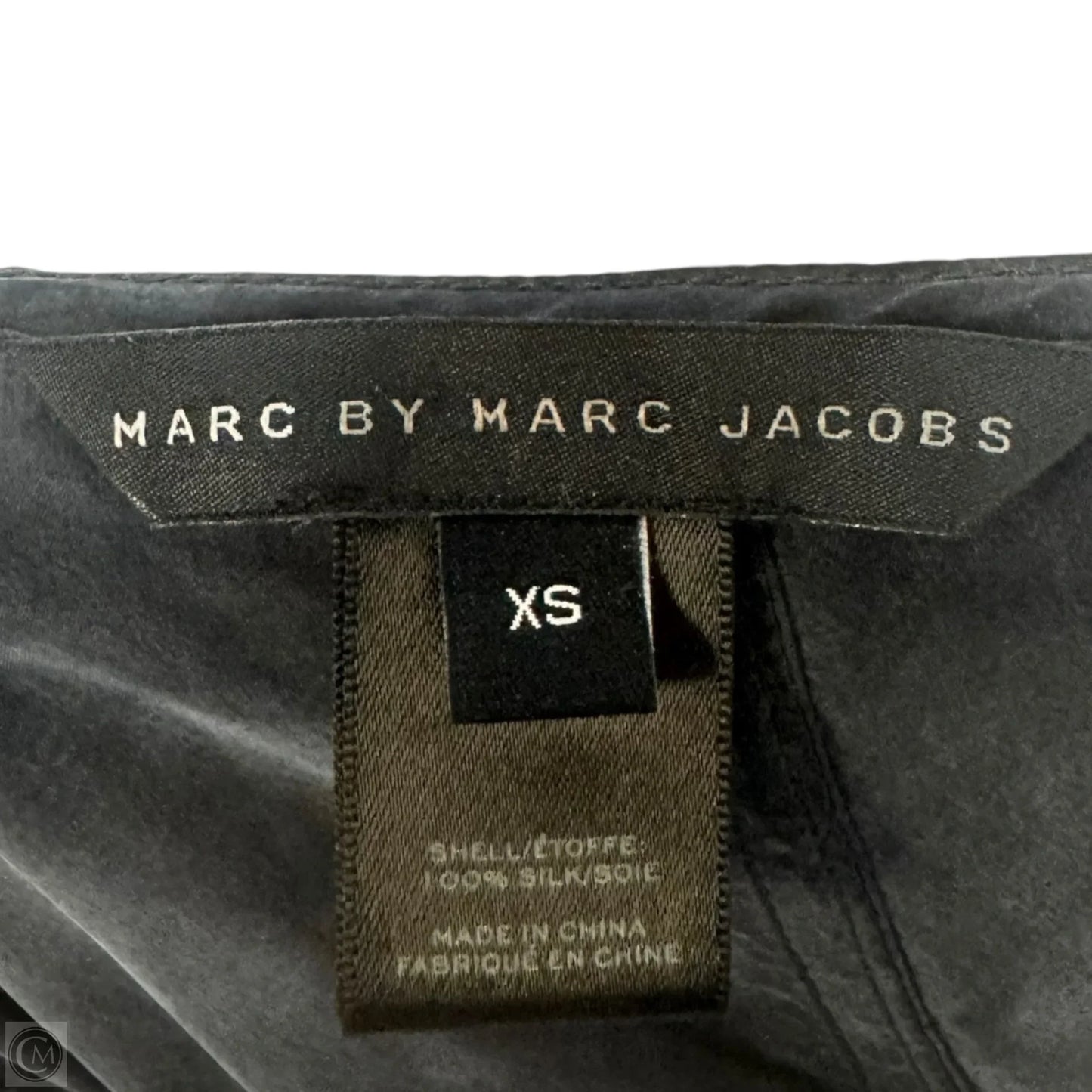 Silk Zip Up Dress Designer By Marc By Marc Jacobs In Grey, Size: Xs