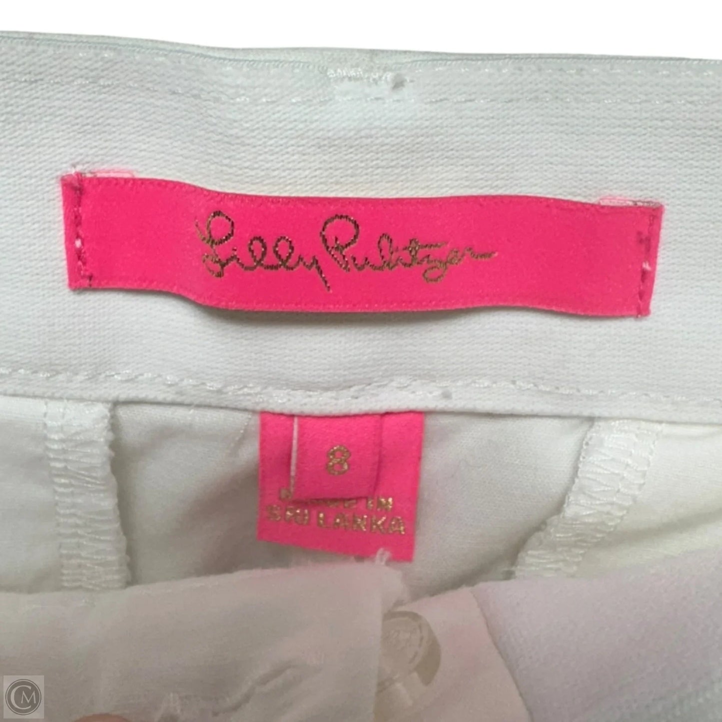 Kelly Stretch Pants Designer By Lilly Pulitzer In Resort White, Size: 8