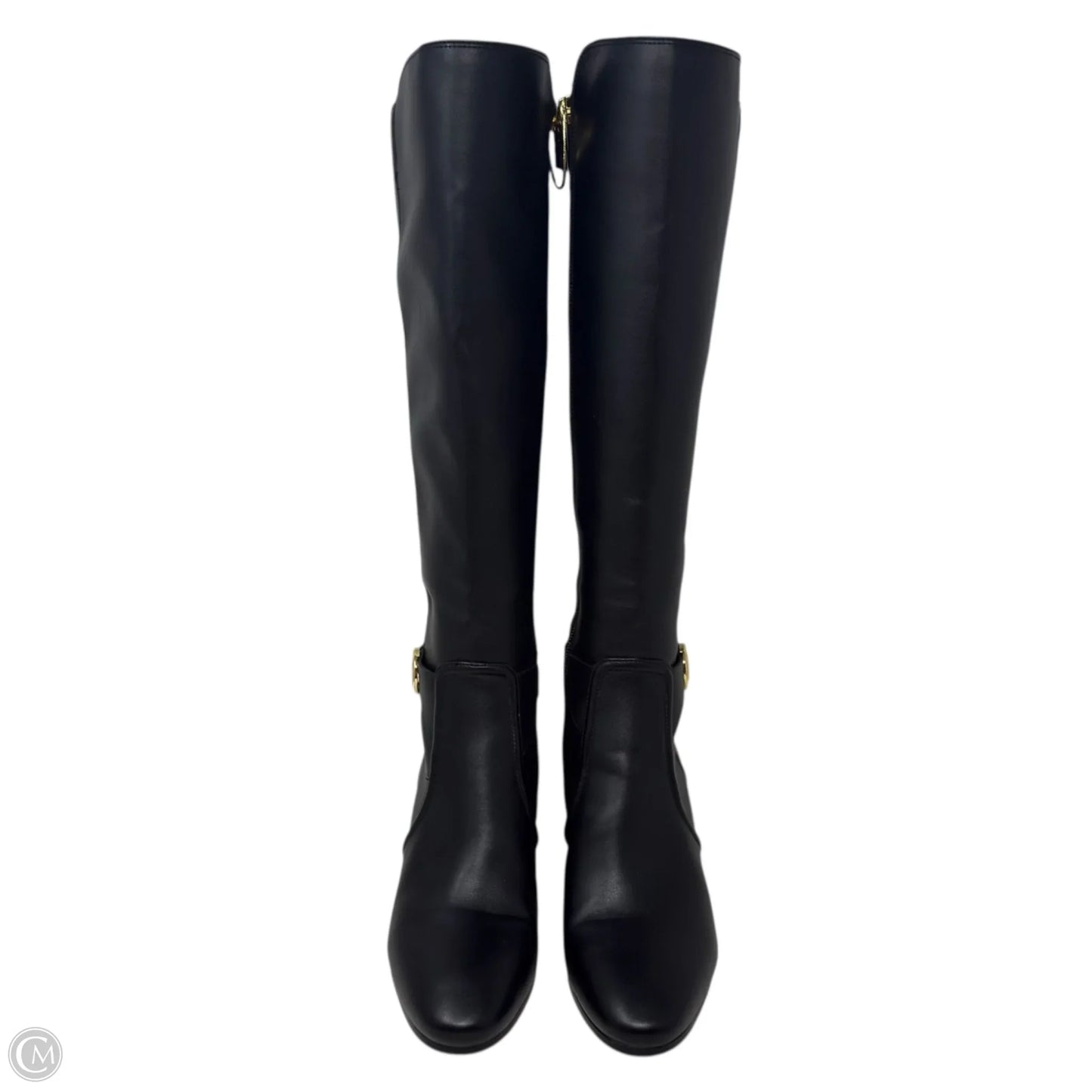 Carmen Leather Riding Boots By Michael By Michael Kors In Black, Size: 6.5