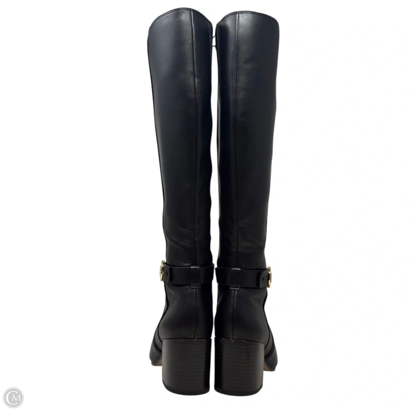 Carmen Leather Riding Boots By Michael By Michael Kors In Black, Size: 6.5