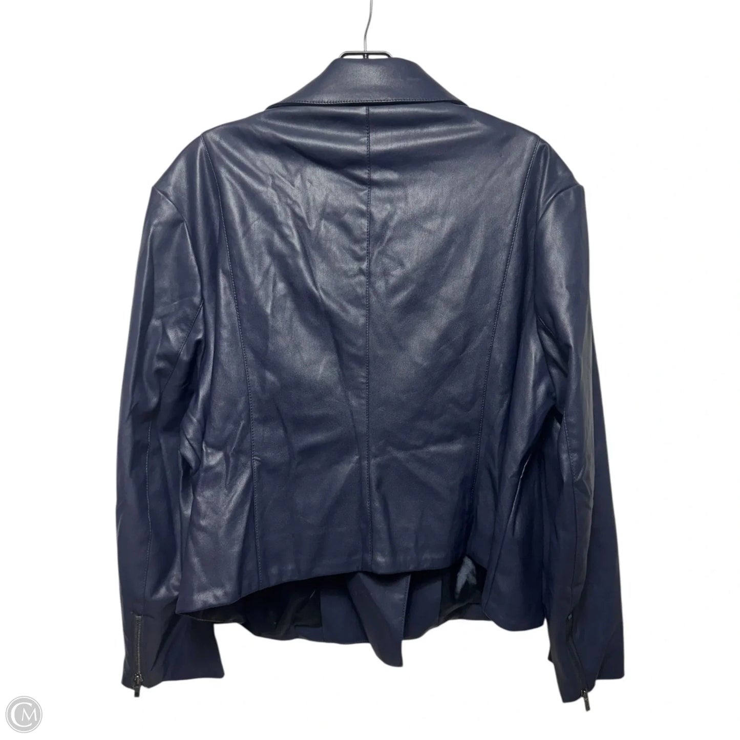 Jacket Moto By Marybelle In Navy, Size: 2x