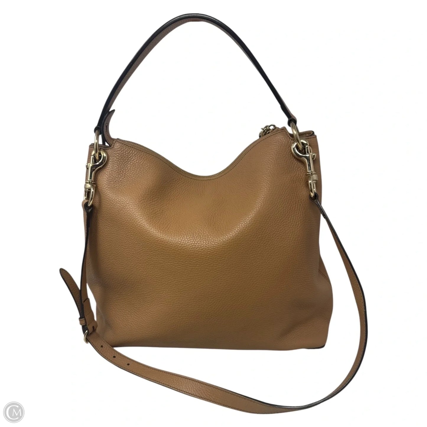 Soho Pebbled Leather Convertible Handbag Luxury Designer By Gucci, Size: Large
