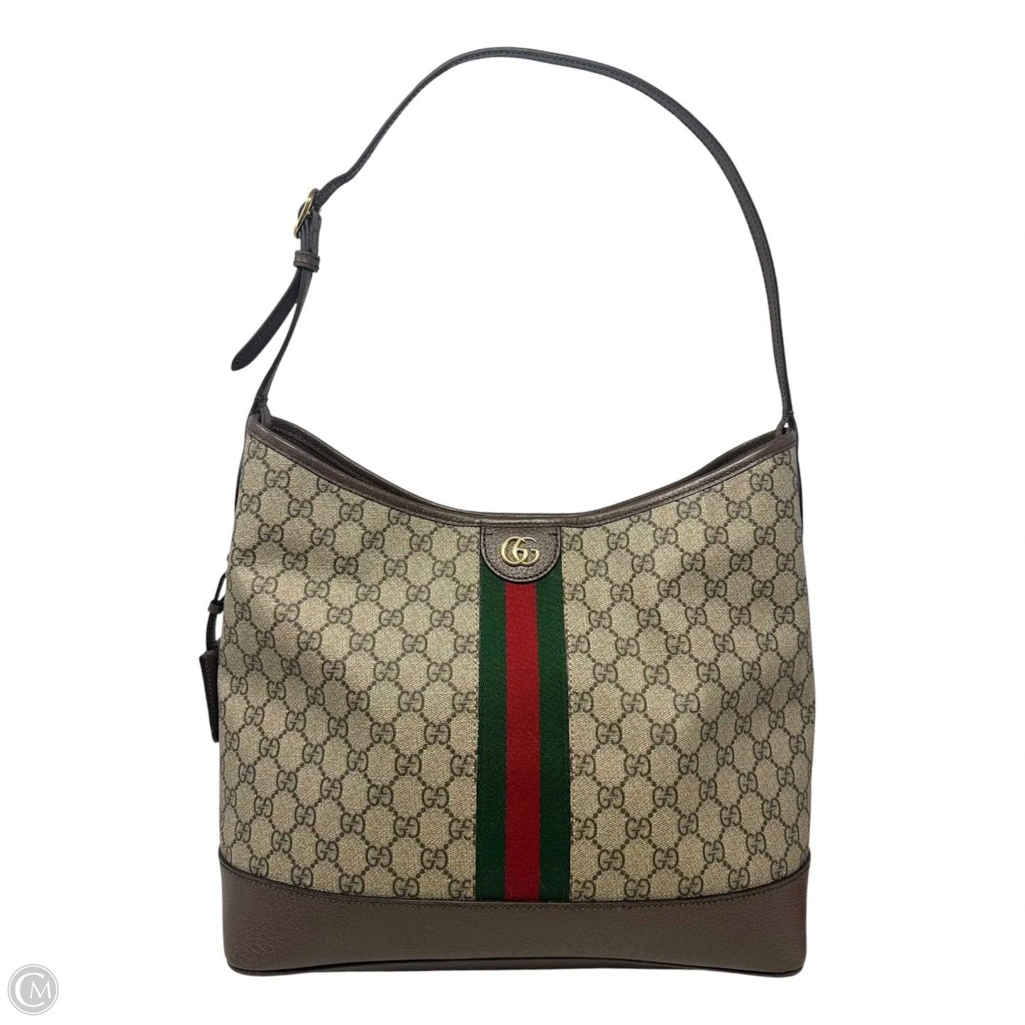 Ophidia Coated Canvas Monogram Shoulder Handbag Luxury Designer By Gucci, Size: Large