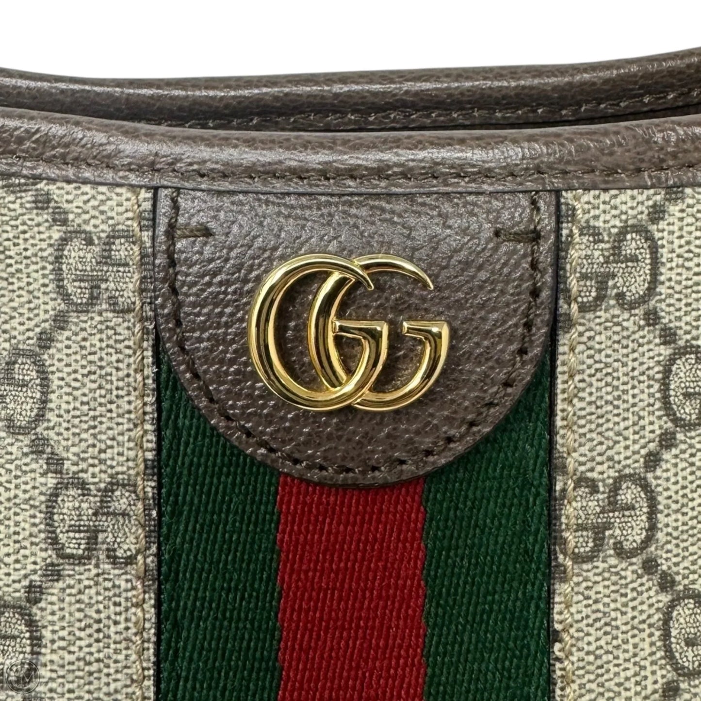 Ophidia Coated Canvas Monogram Shoulder Handbag Luxury Designer By Gucci, Size: Large