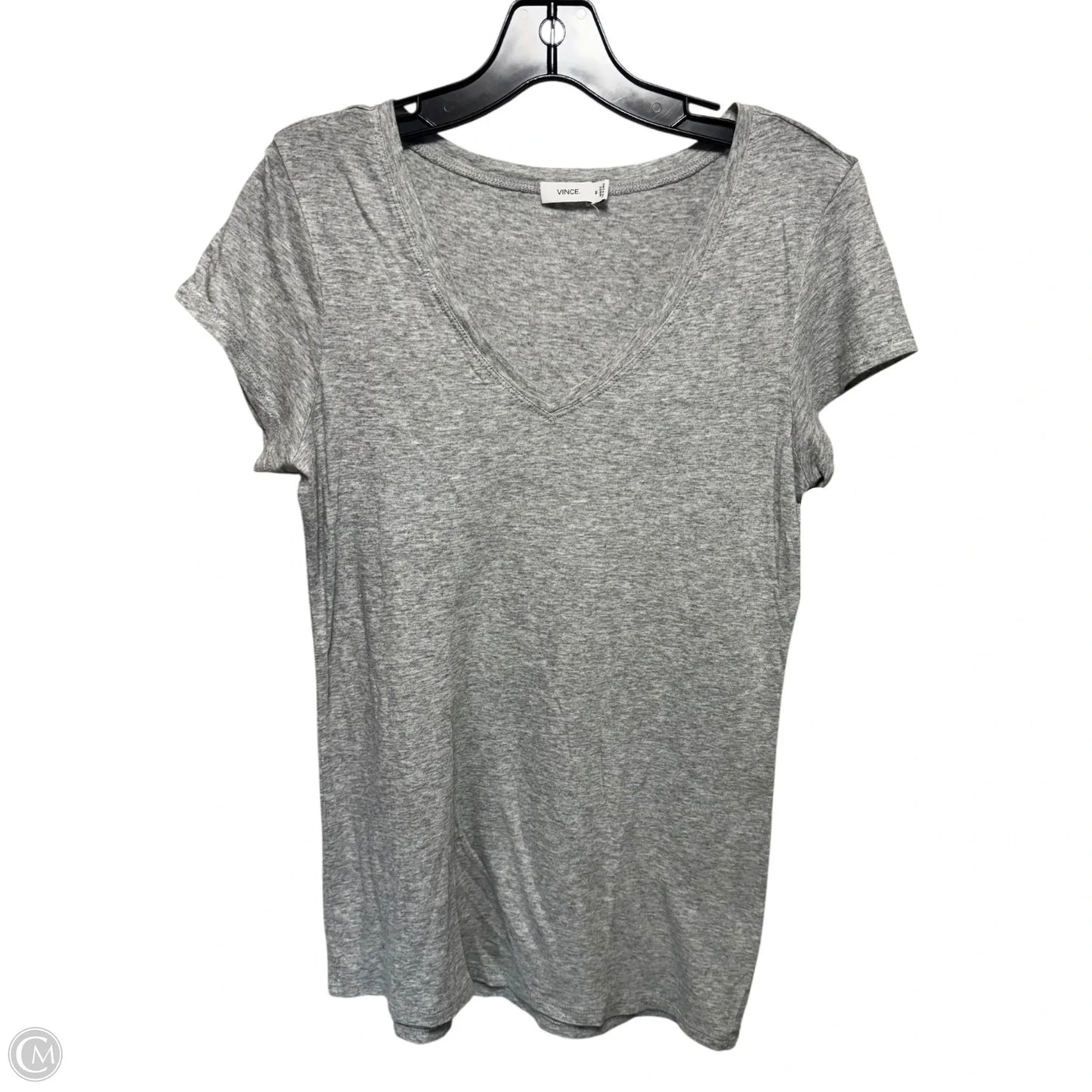 Top Short Sleeve By Vince In Grey, Size: M
