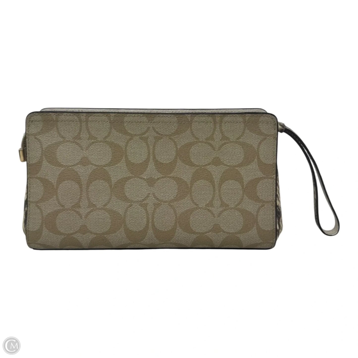 Flap Clutch Wristlet Designer By Coach, Size: Medium
