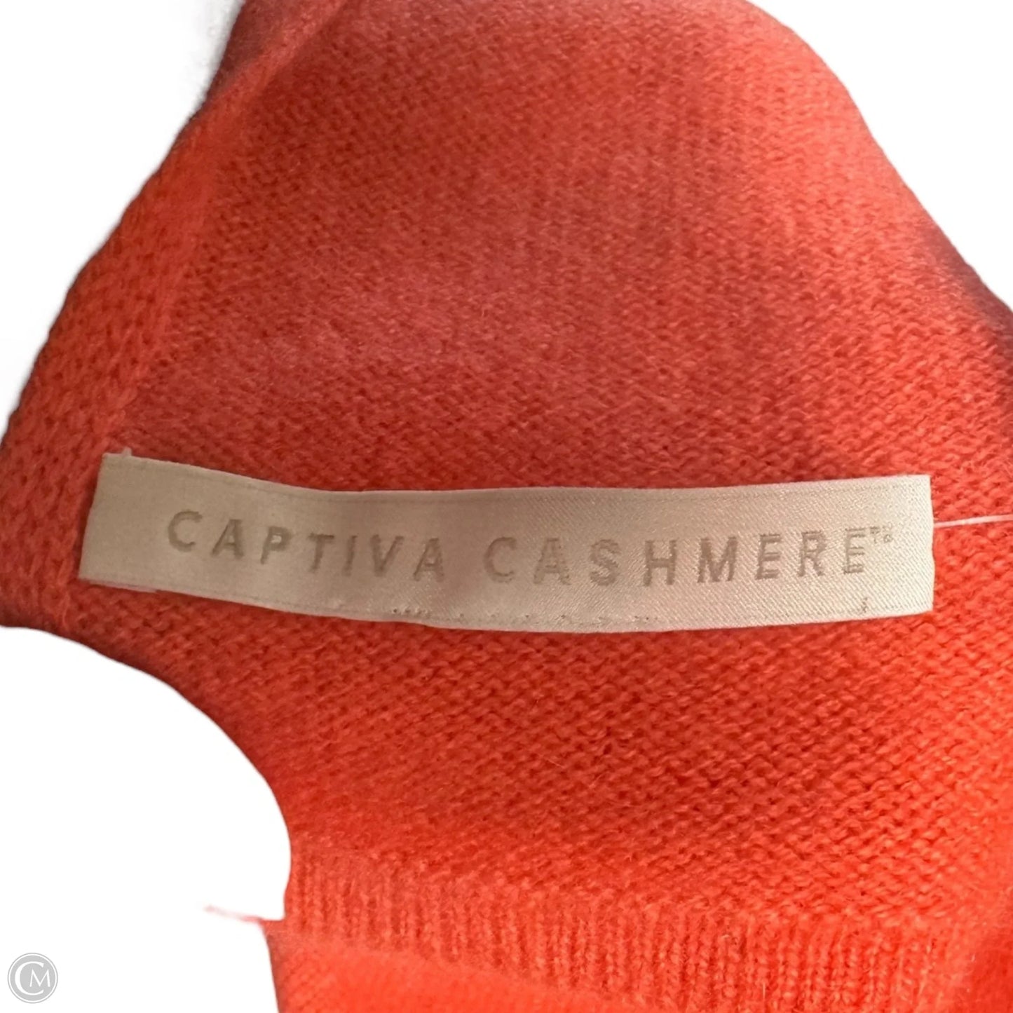 Poncho By Captiva Cashmere In coral, Size: Osfm