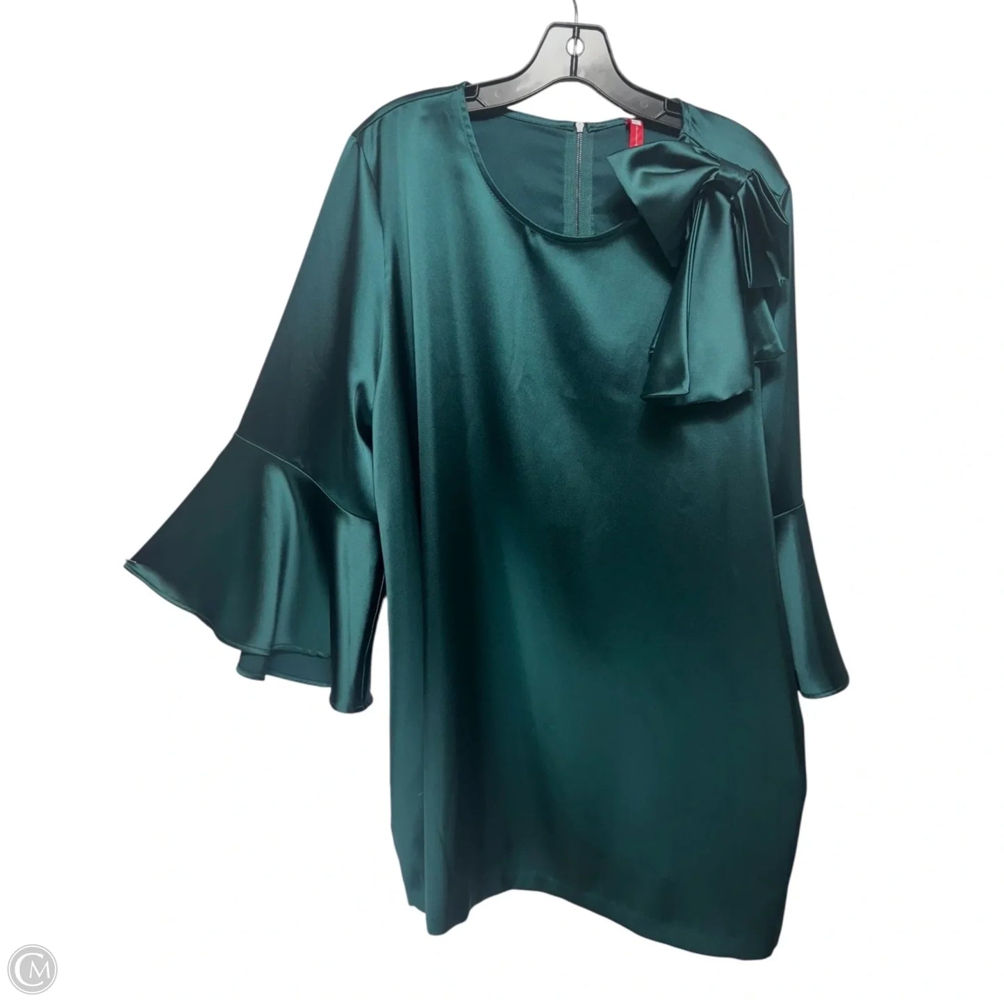 Bow Tunic Long Sleeve By Ic By Connie K In Green, Size: 2x