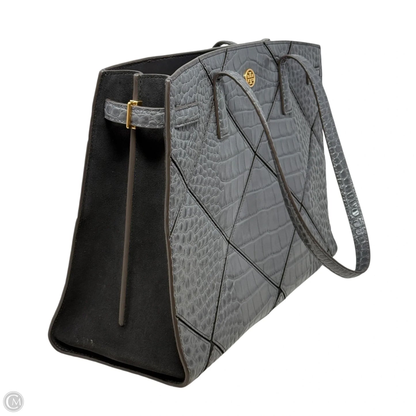 Walker Diamond Embossed Satchel Designer By Tory Burch, Size: Large
