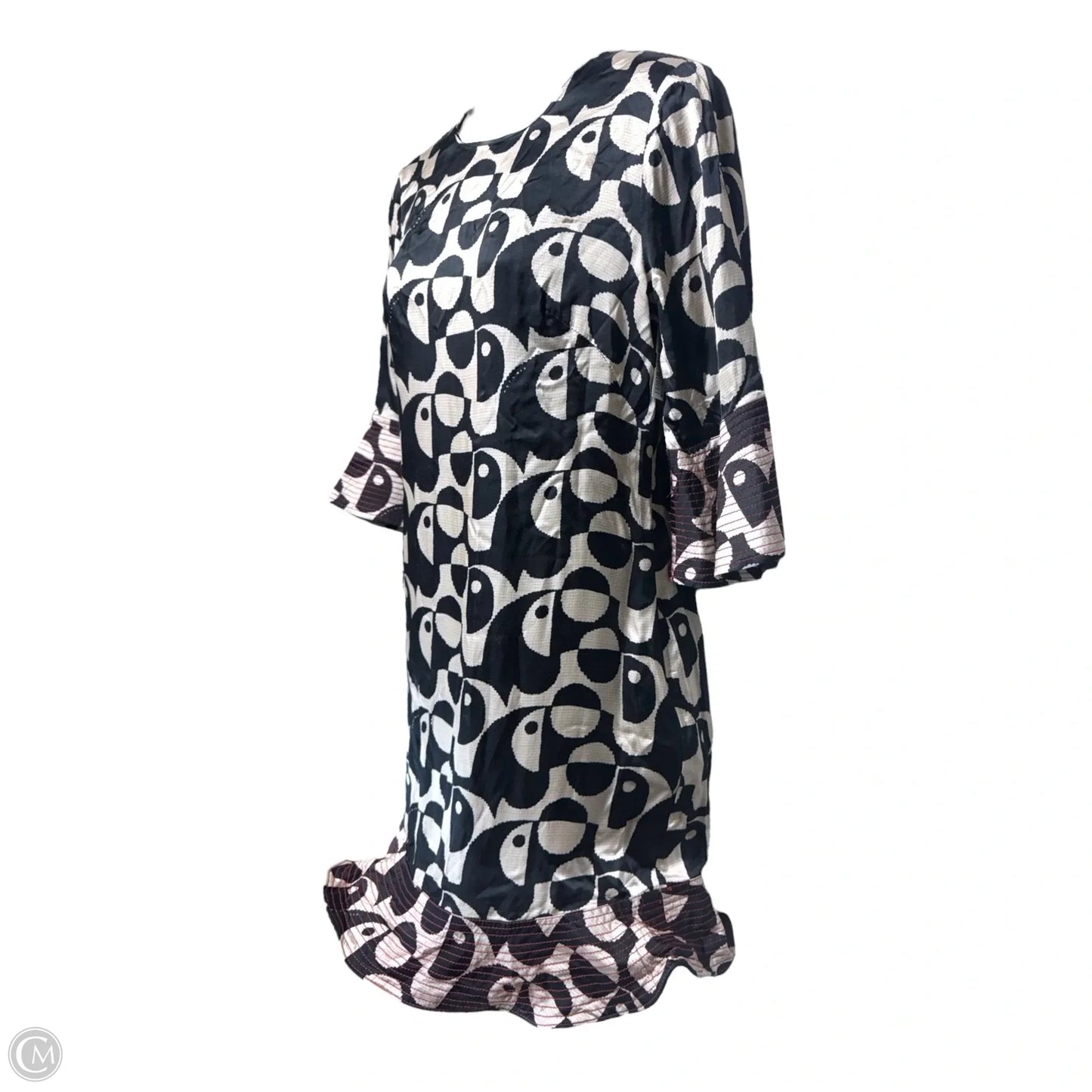 Geo Toucan Mini Dress By Farm Rio In Black & Cream, Size: Xs