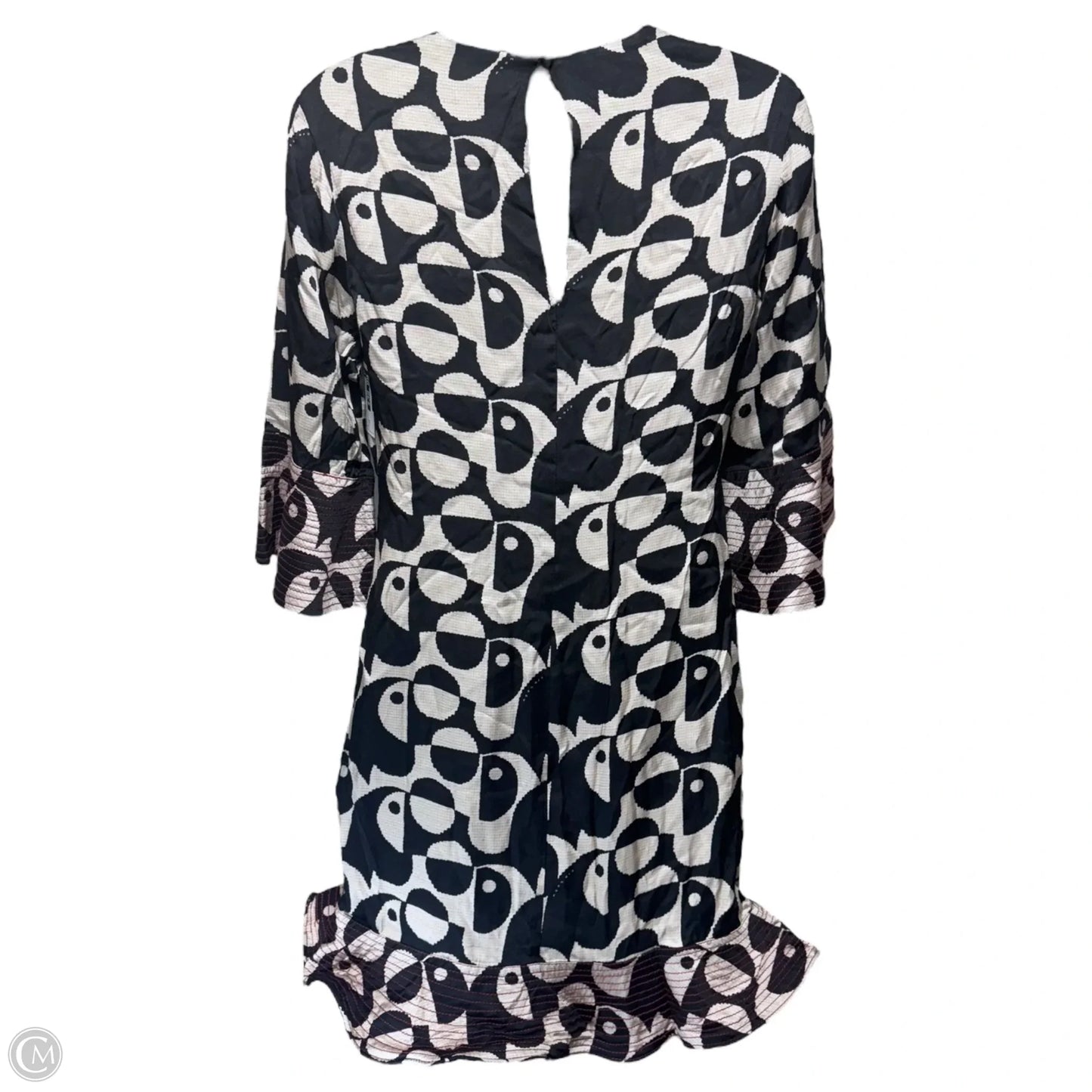 Geo Toucan Mini Dress By Farm Rio In Black & Cream, Size: Xs