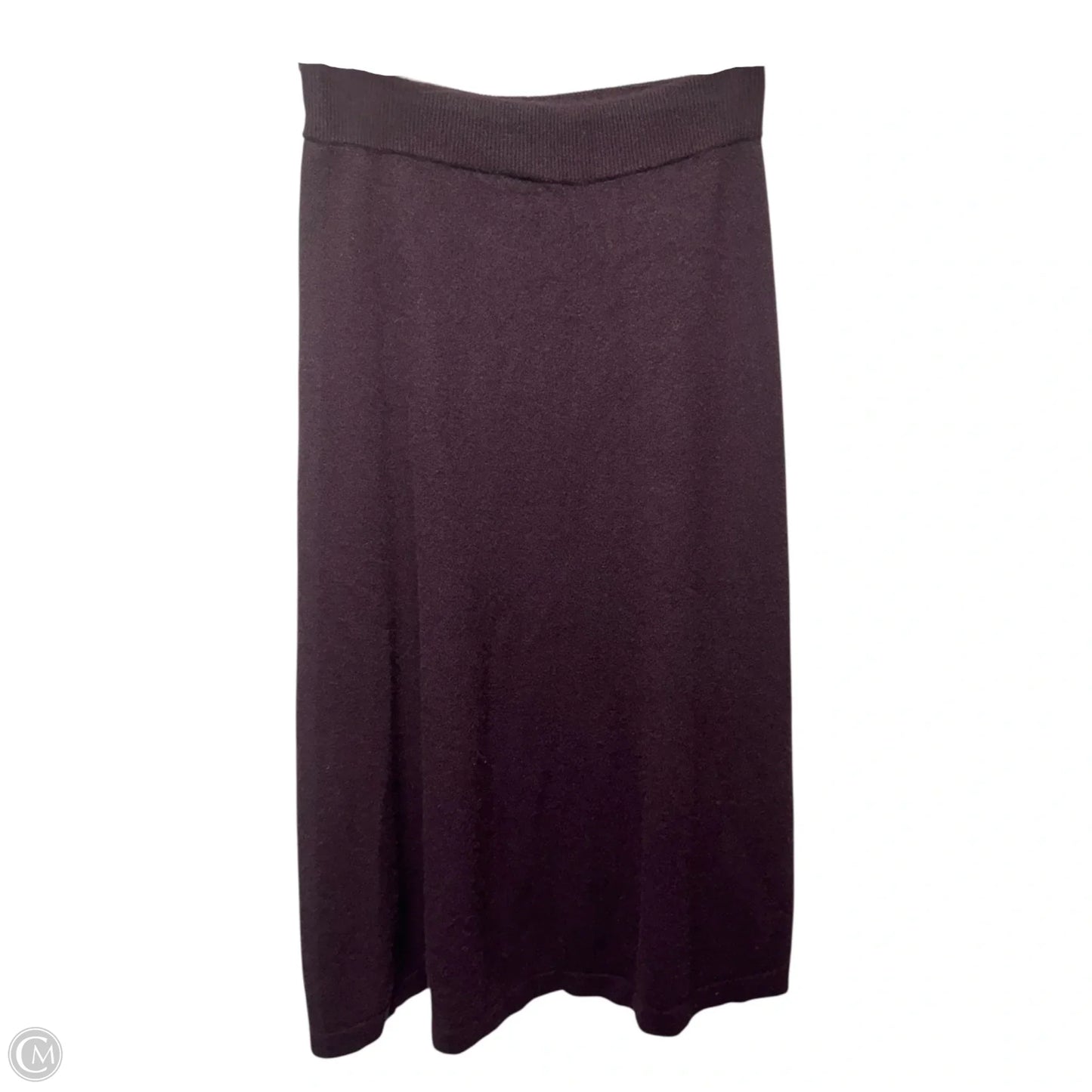 Cashmere Skirt Midi By Banana Republic In Purple, Size: S