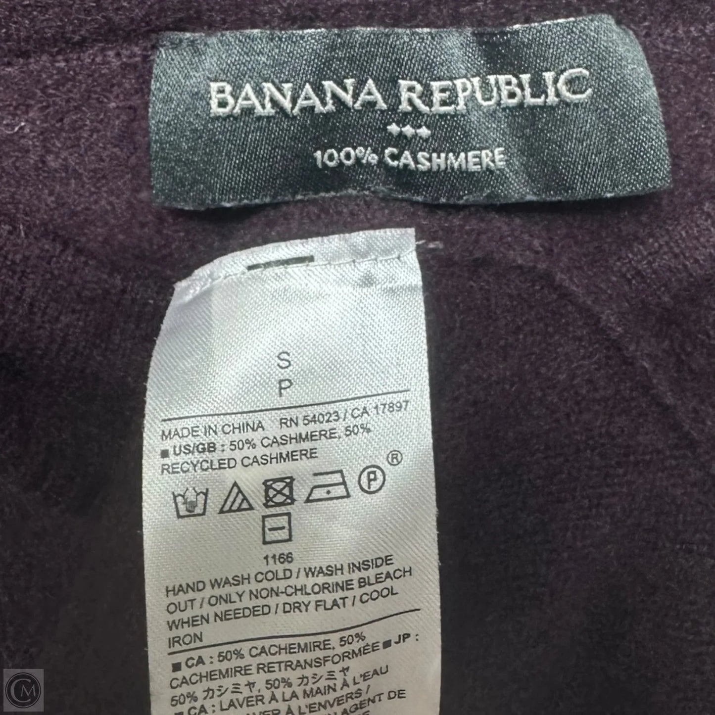 Cashmere Skirt Midi By Banana Republic In Purple, Size: S