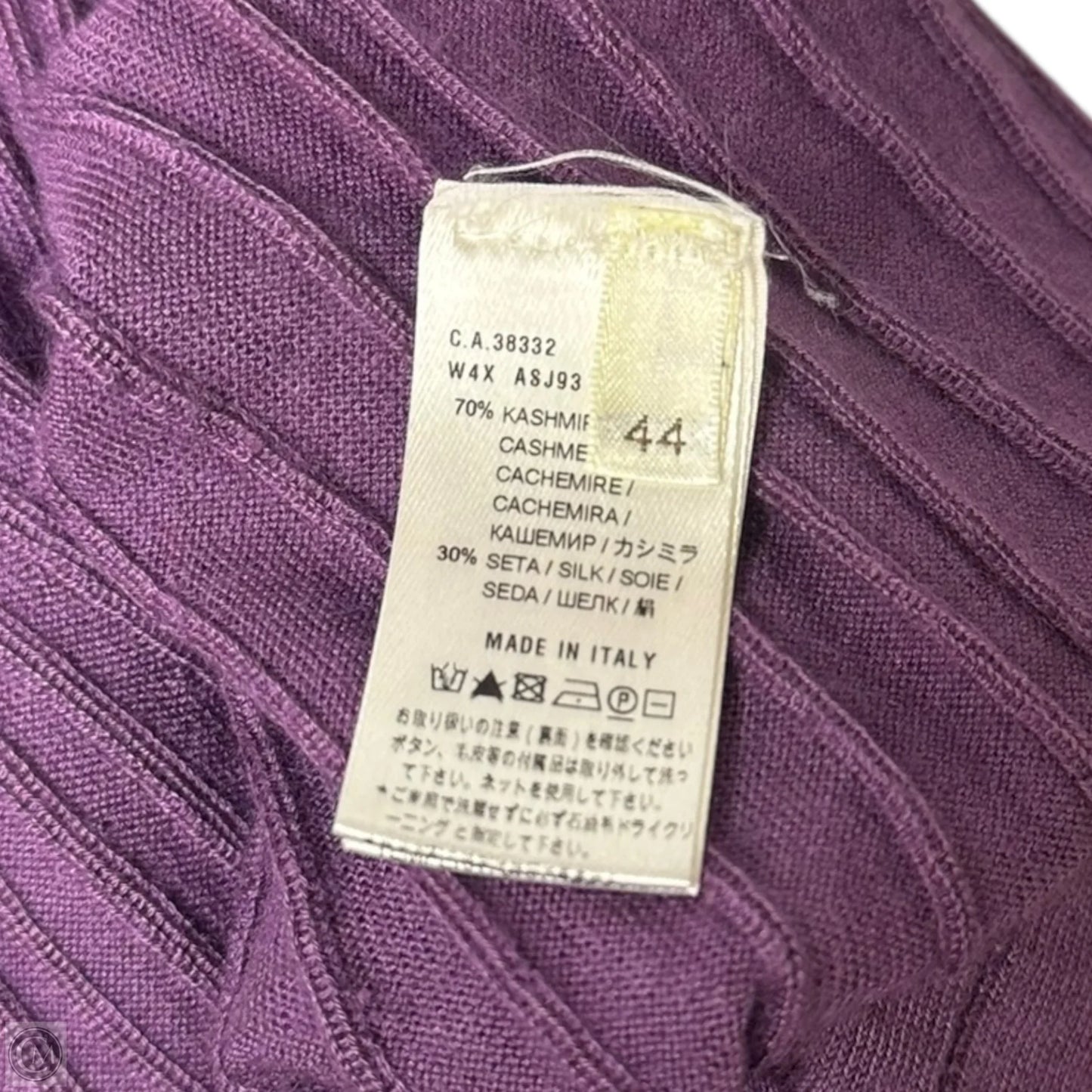 Sweater Cardigan Set Cashmere By Agnona In Purple, Size: M