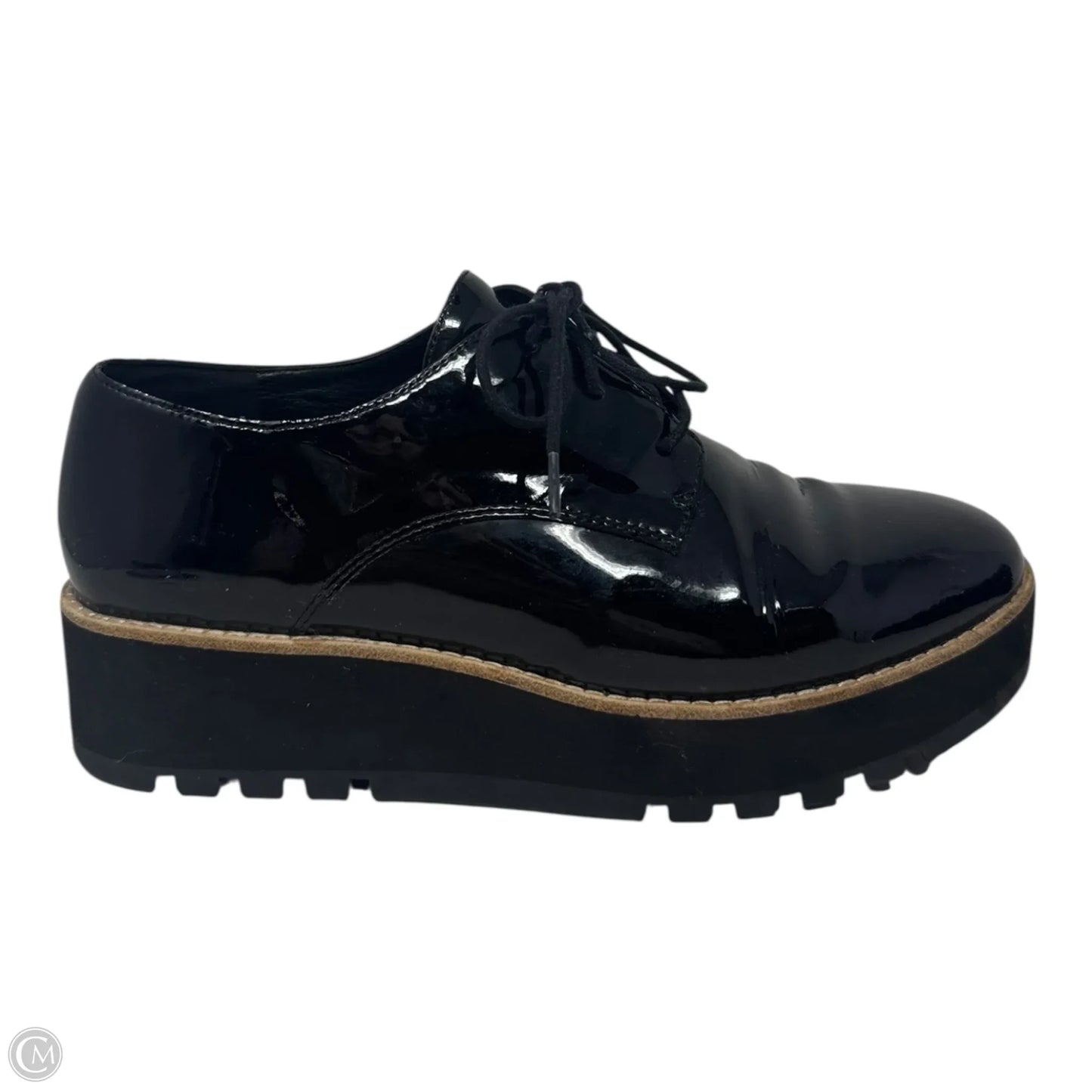 Patent Platform Shoes Heels By Eileen West In Black, Size: 6.5