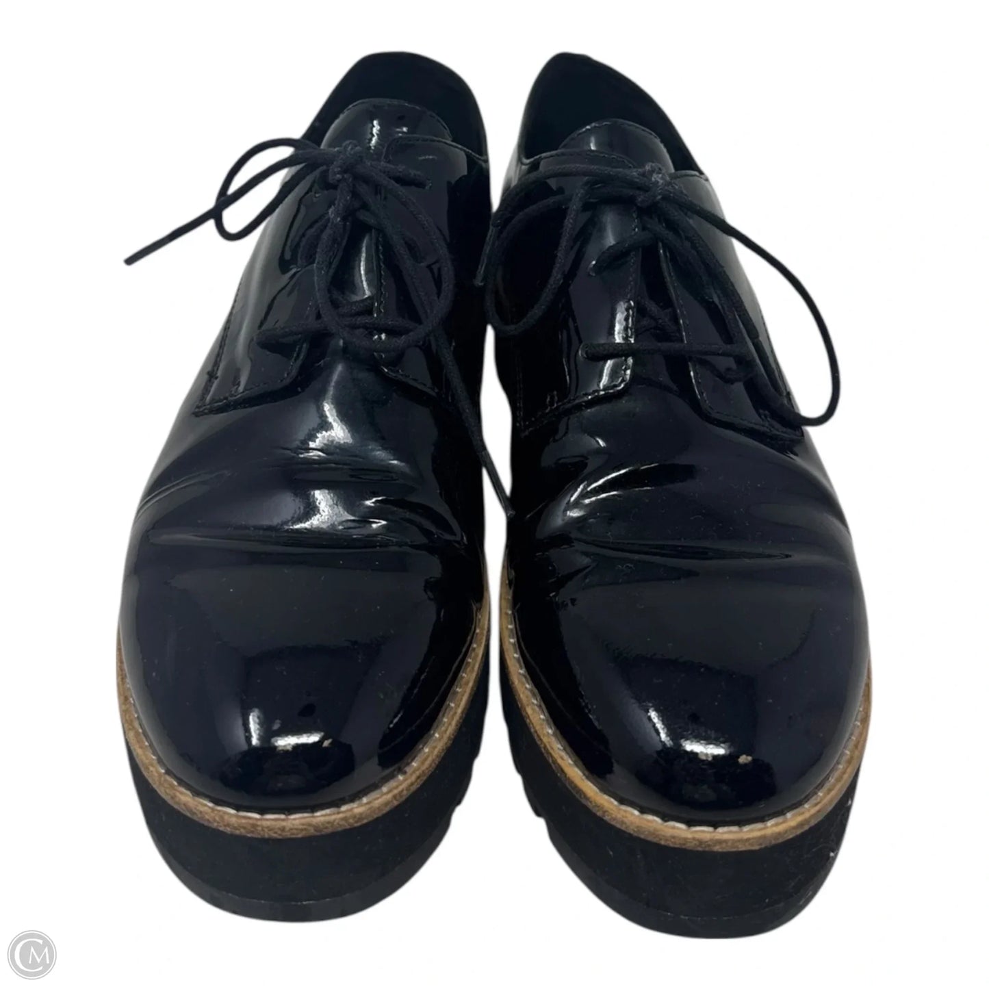 Patent Platform Shoes Heels By Eileen West In Black, Size: 6.5